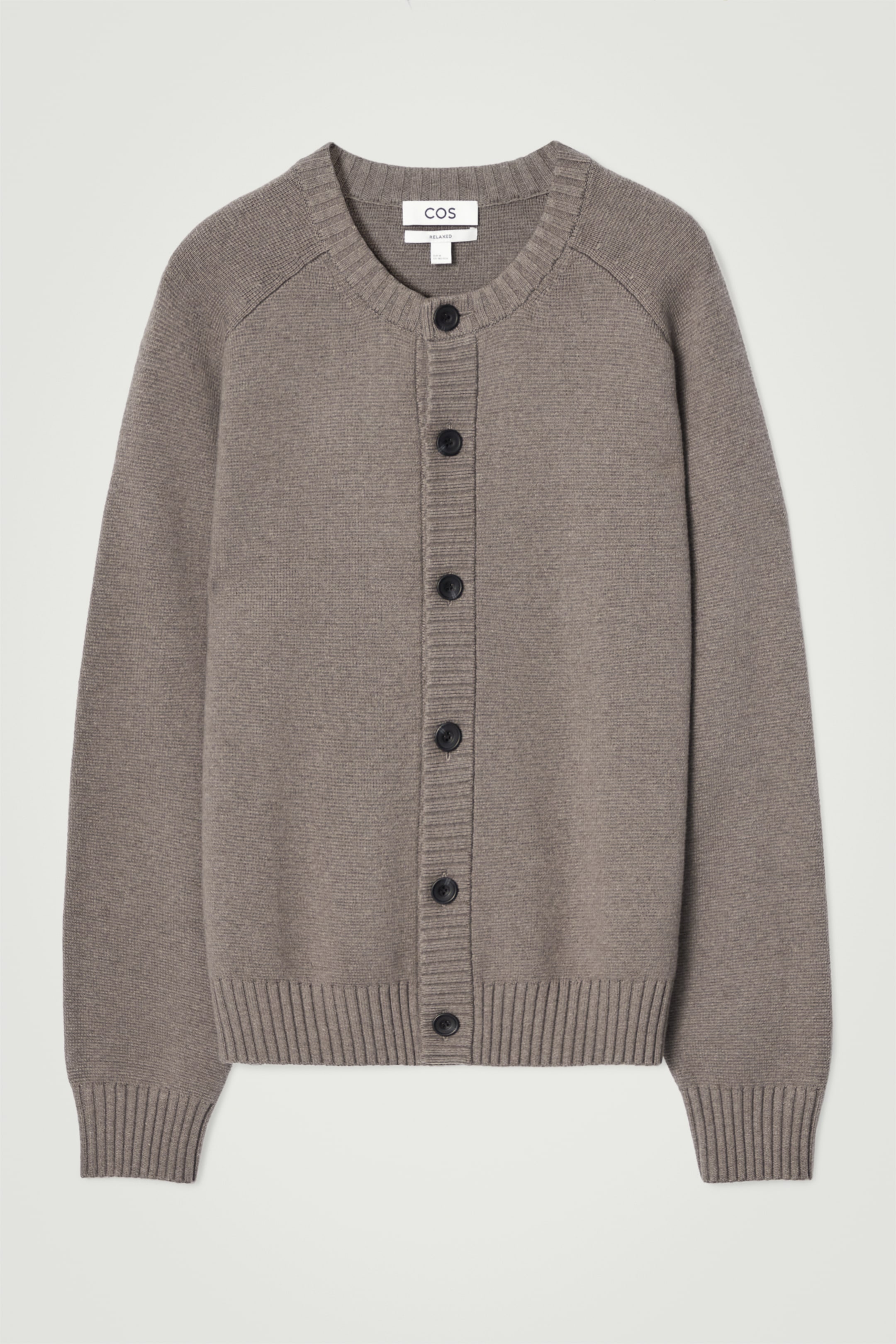 View larger image: WOOL-BLEND CREW-NECK CARDIGAN - MOLE - Men | H&M GB 6