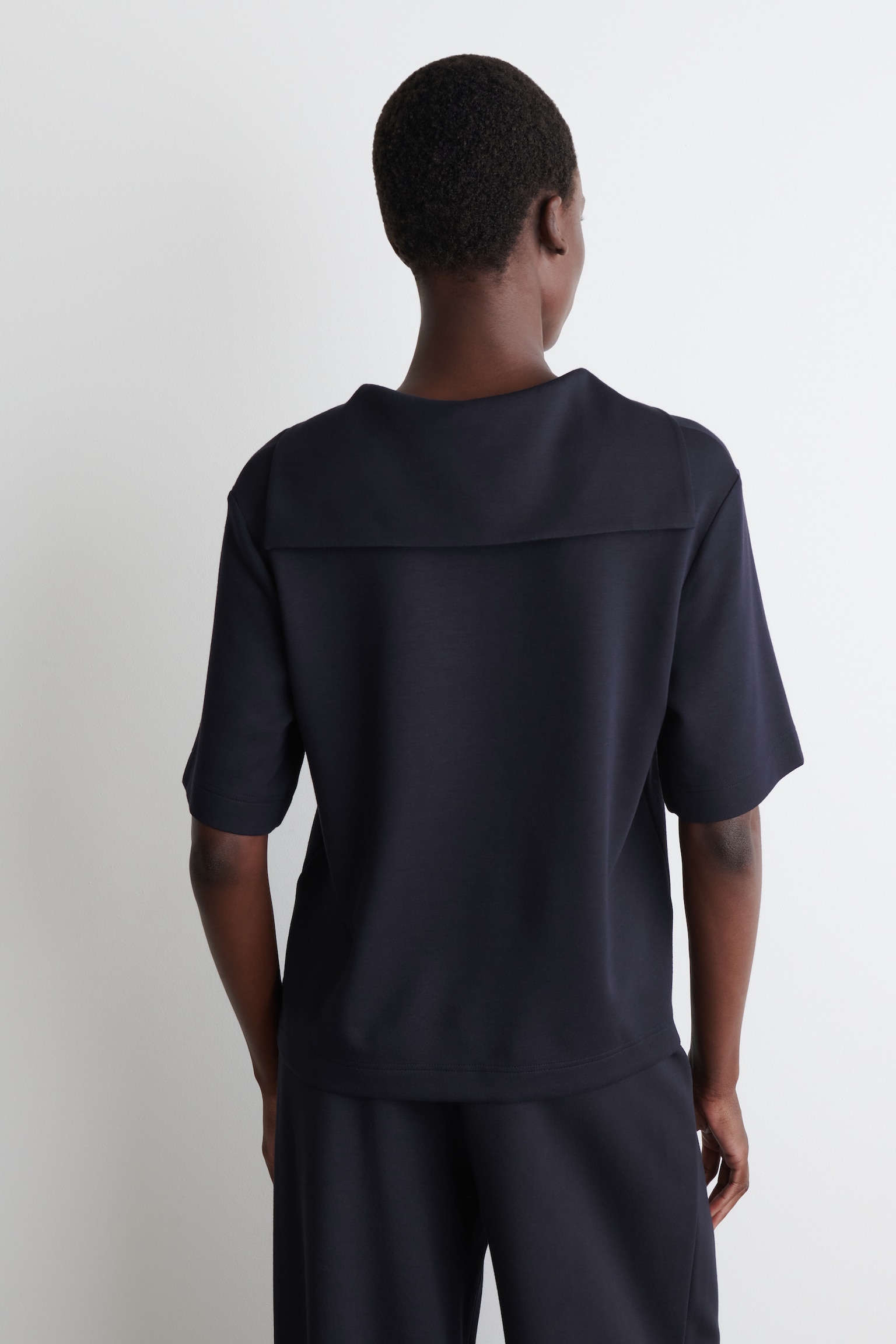 CAMISETA DE PUNTO CON CUELLO MARINERO - AZUL MARINO/BURDEOS - 6