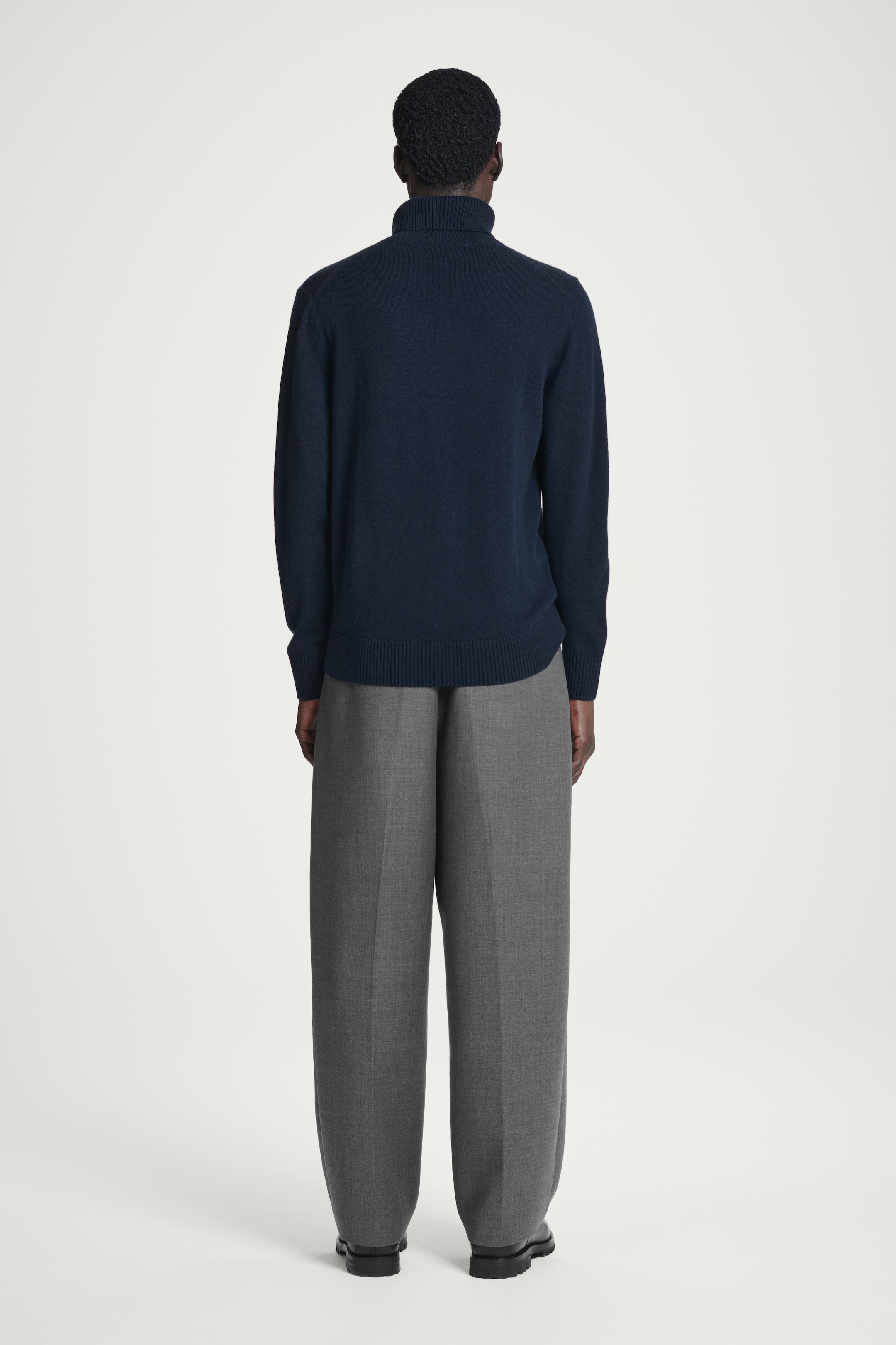 Grotere afbeelding bekijken: WOOL-CASHMERE ROLL-NECK JUMPER - NAVY - HEREN | H&M NL 5