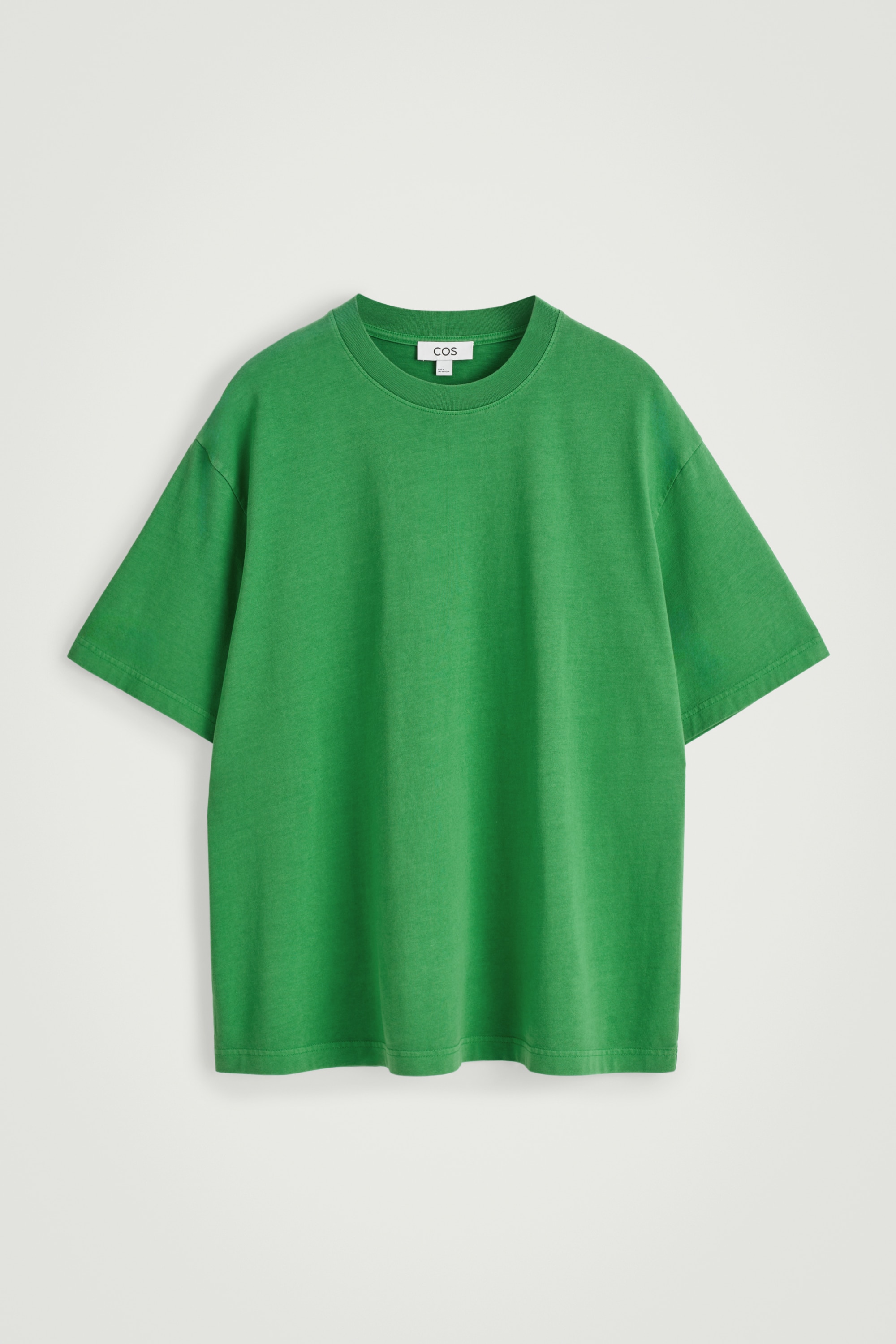 RELAXED LIGHTWEIGHT COTTON T-SHIRT - GREEN/WHITE/NAVY/BLACK/BLUE/DARK BLUE/WHITE/BLUE/LIGHT GREY