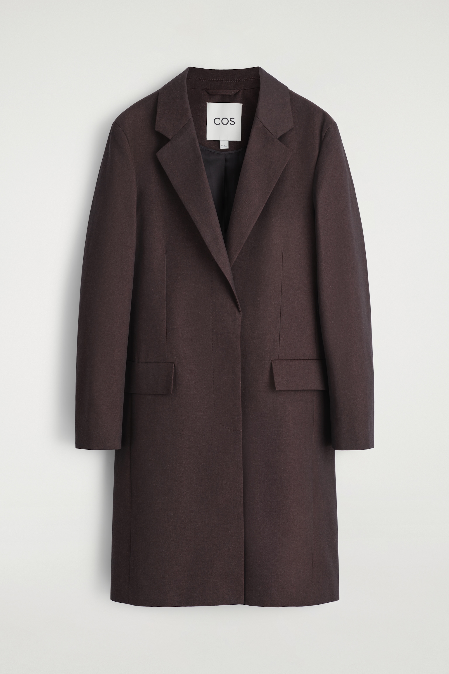 CAPPOTTO SARTORIALE IN COTONE - BORDEAUX - 2