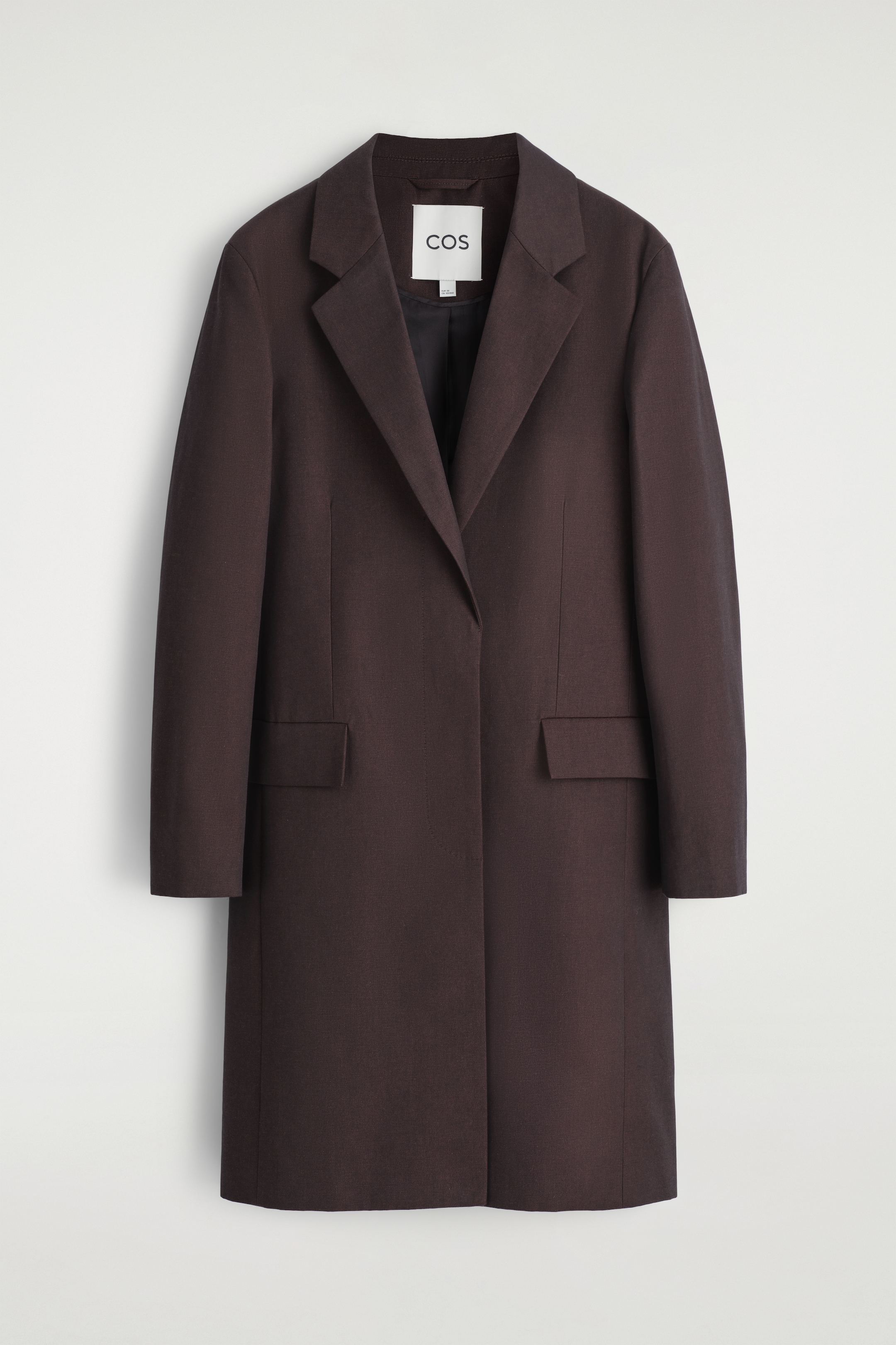 View larger image: TAILORED COTTON COAT - BURGUNDY - Ladies | H&M GB 5