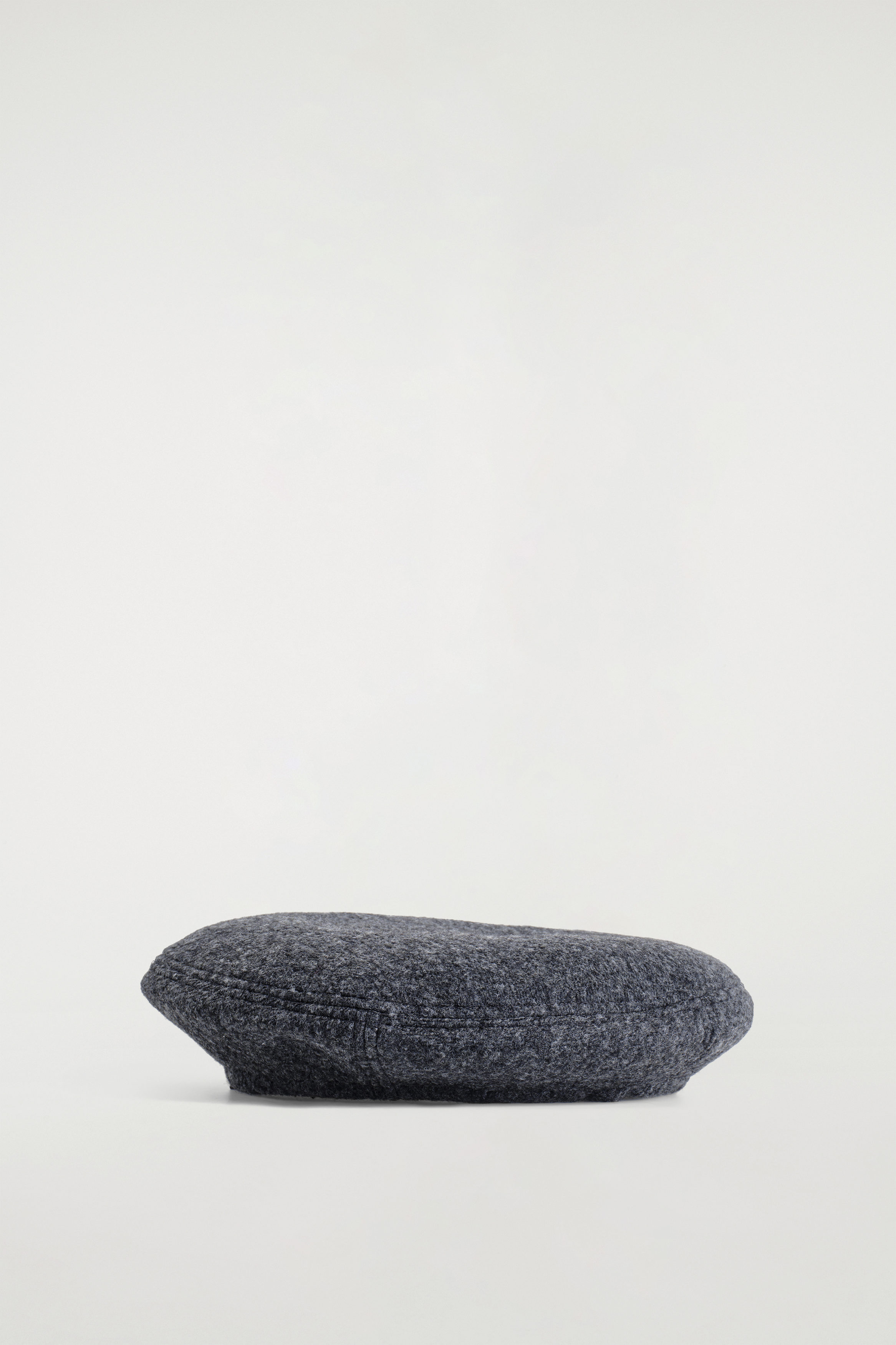 WOOL-BLEND BERET - DARK-GREY MÉLANGE | COS
