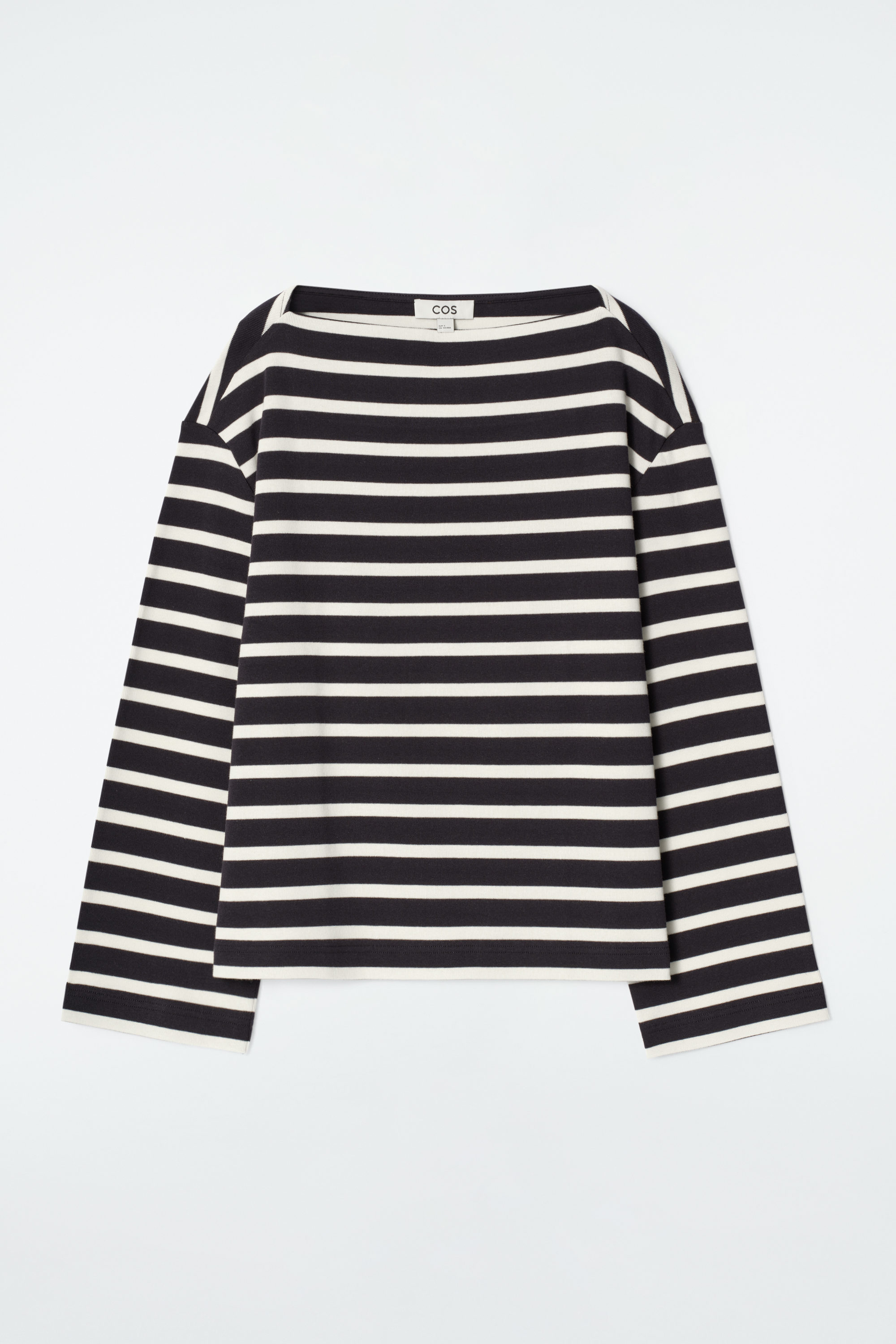 売れ筋商品|||マルコポーロ Tシャツ レディース トップス LONG SLEEVE BOAT NECK STRIPED - Long sleeved top - light blue 87375e68a80db0c0f35e69dba89bf5