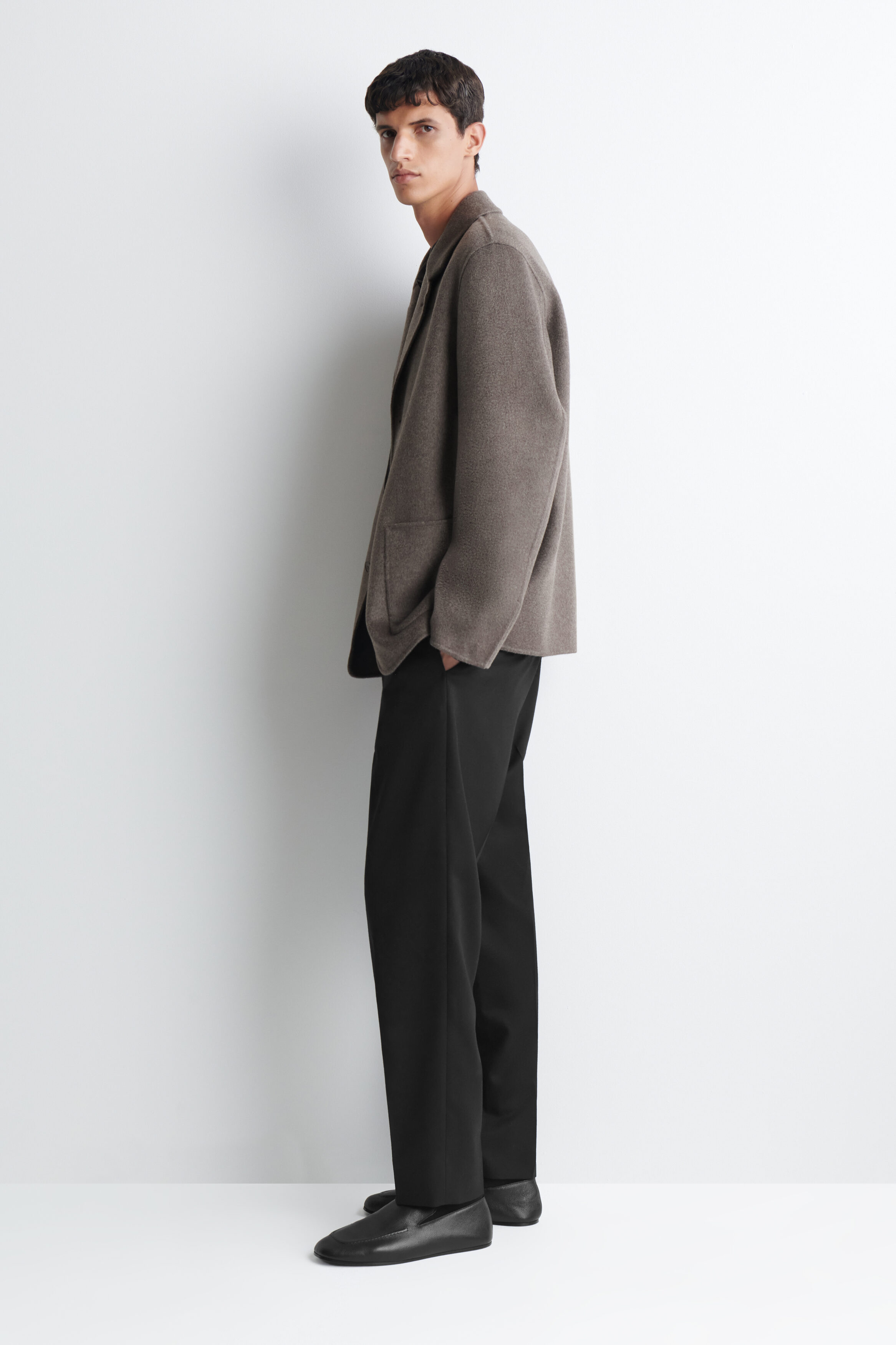 TAILORED DOUBLE-FACED CASHMERE BLAZER - thumbnail 10