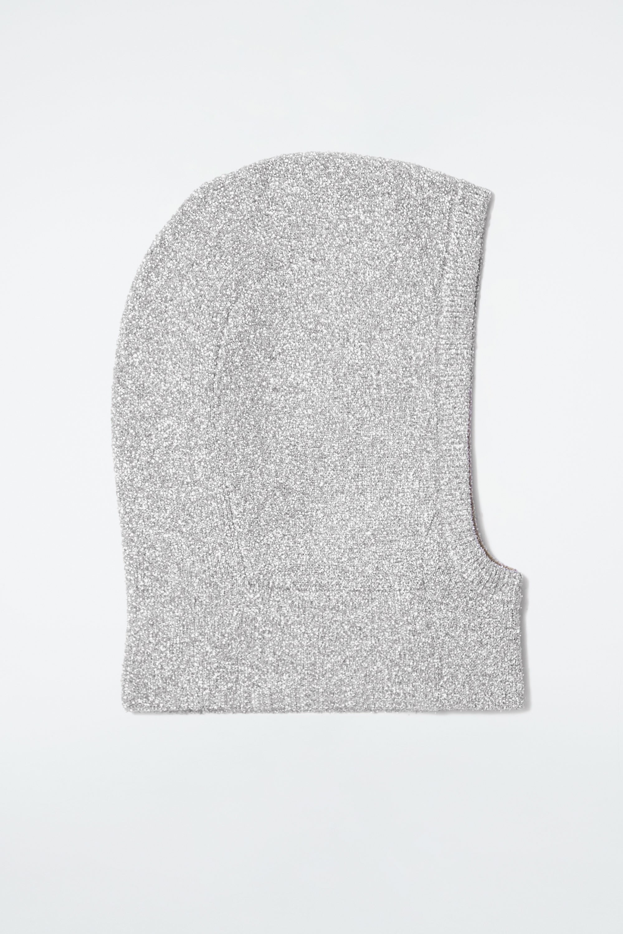 【未使用・タグ付】wool cashmere バラクラバ/グレー TEXTURED PURE CASHMERE BALACLAVA - DARK GRAY | COS