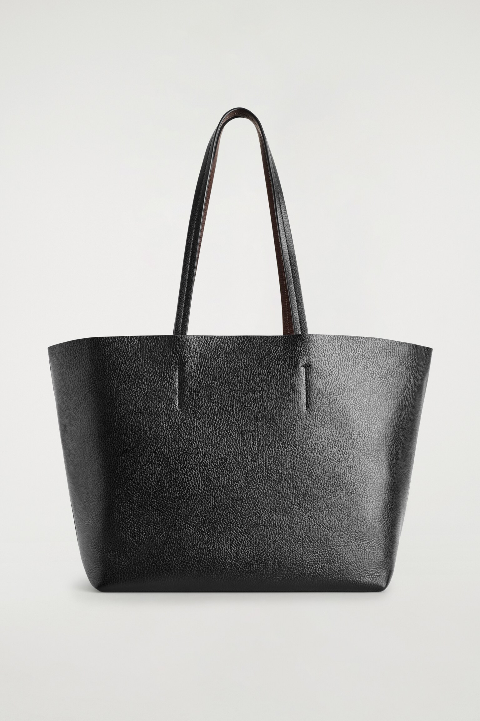 CLASSIC TOTE BAG - LEATHER - BLACK - 2