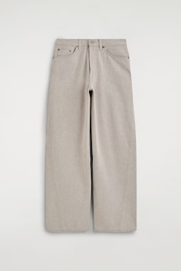 FACADE STRAIGHT-LEG JEANS — TAUPE 11