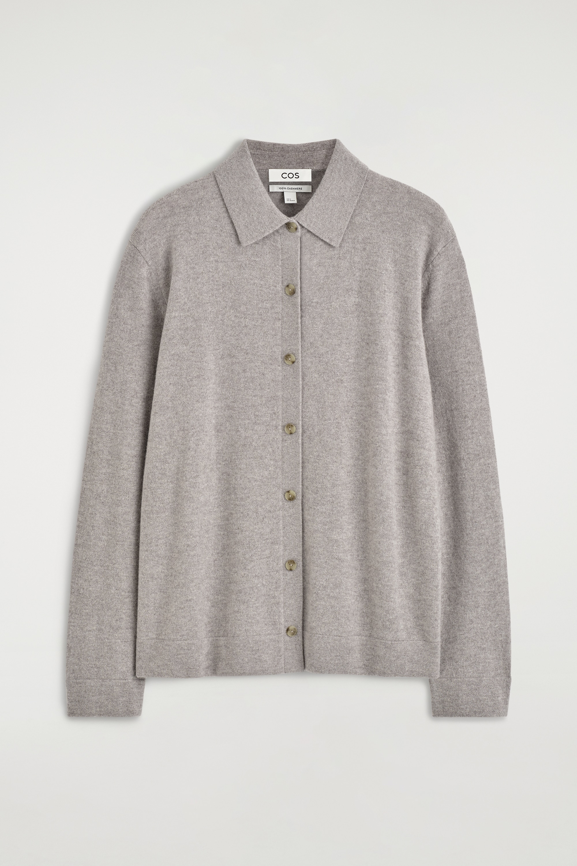 CASHMERE SHIRT - GREY MÉLANGE