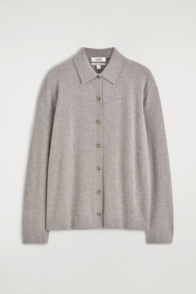 CASHMERE SHIRT - GREY MÉLANGE - 1