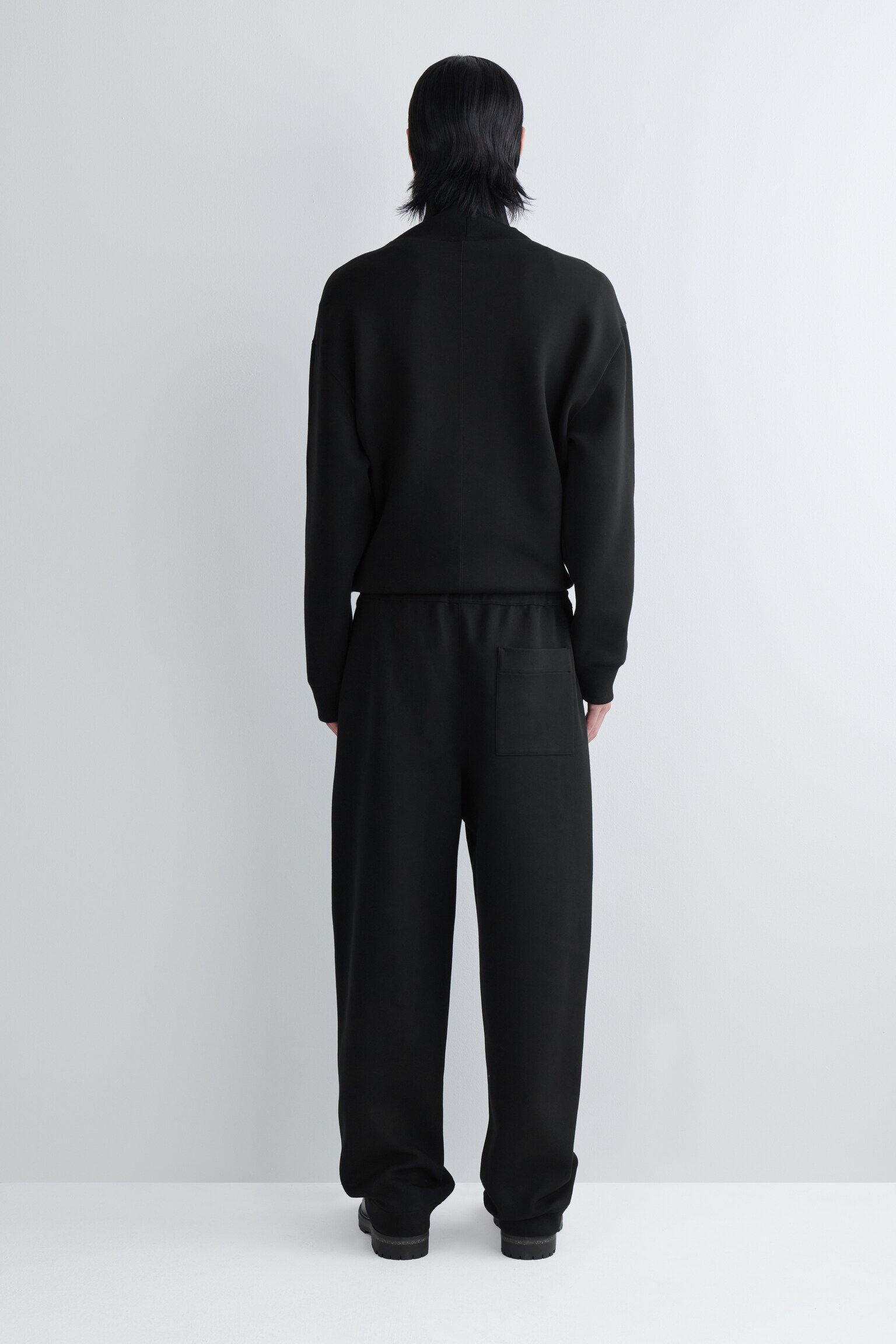 SCUBA BARREL-LEG JOGGERS - BLACK/GREY MÉLANGE - 3