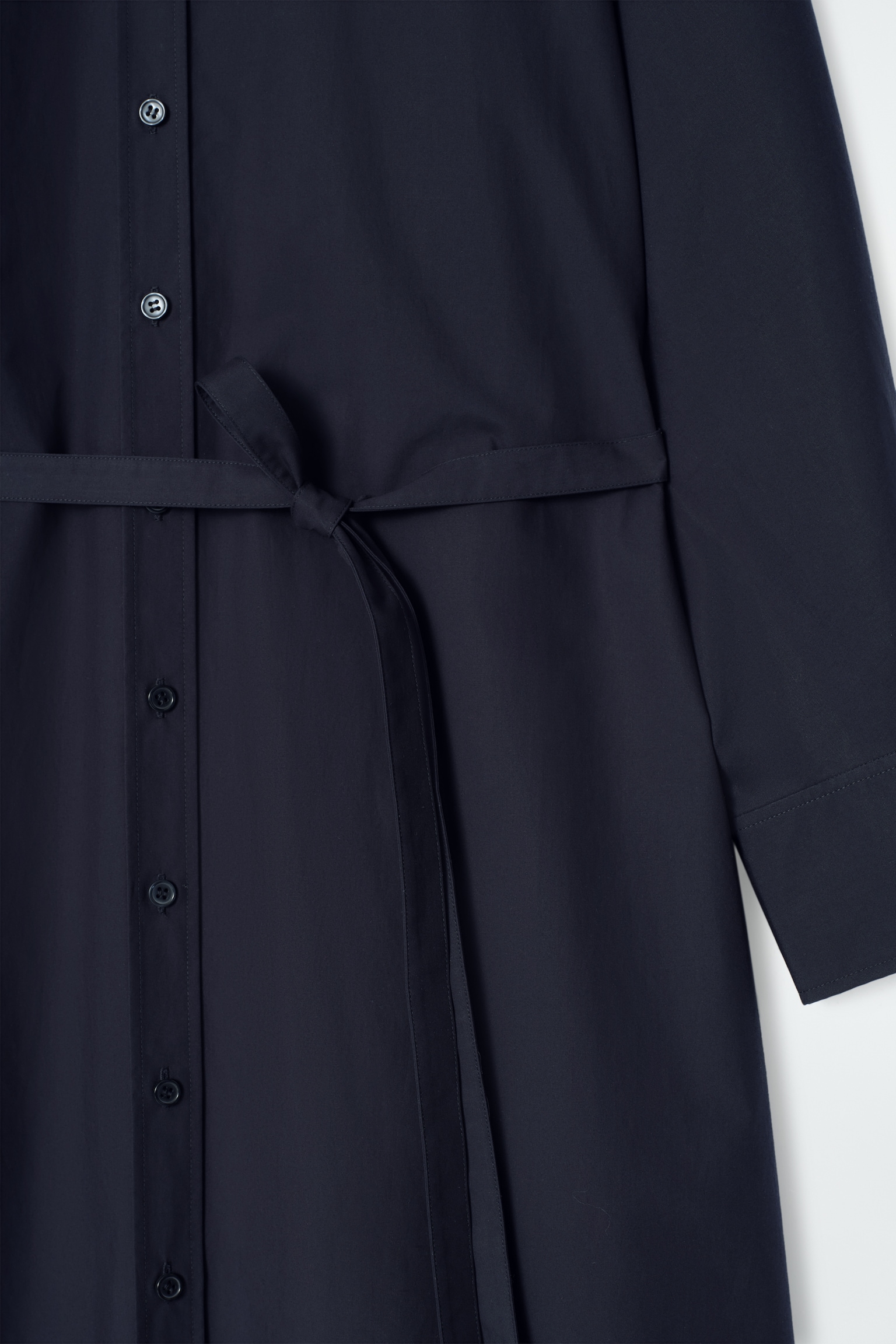 ROBE-CHEMISE DÉCONTRACTÉE EN COTON - BLEU MARINE/BLEU / RAYÉ - 7