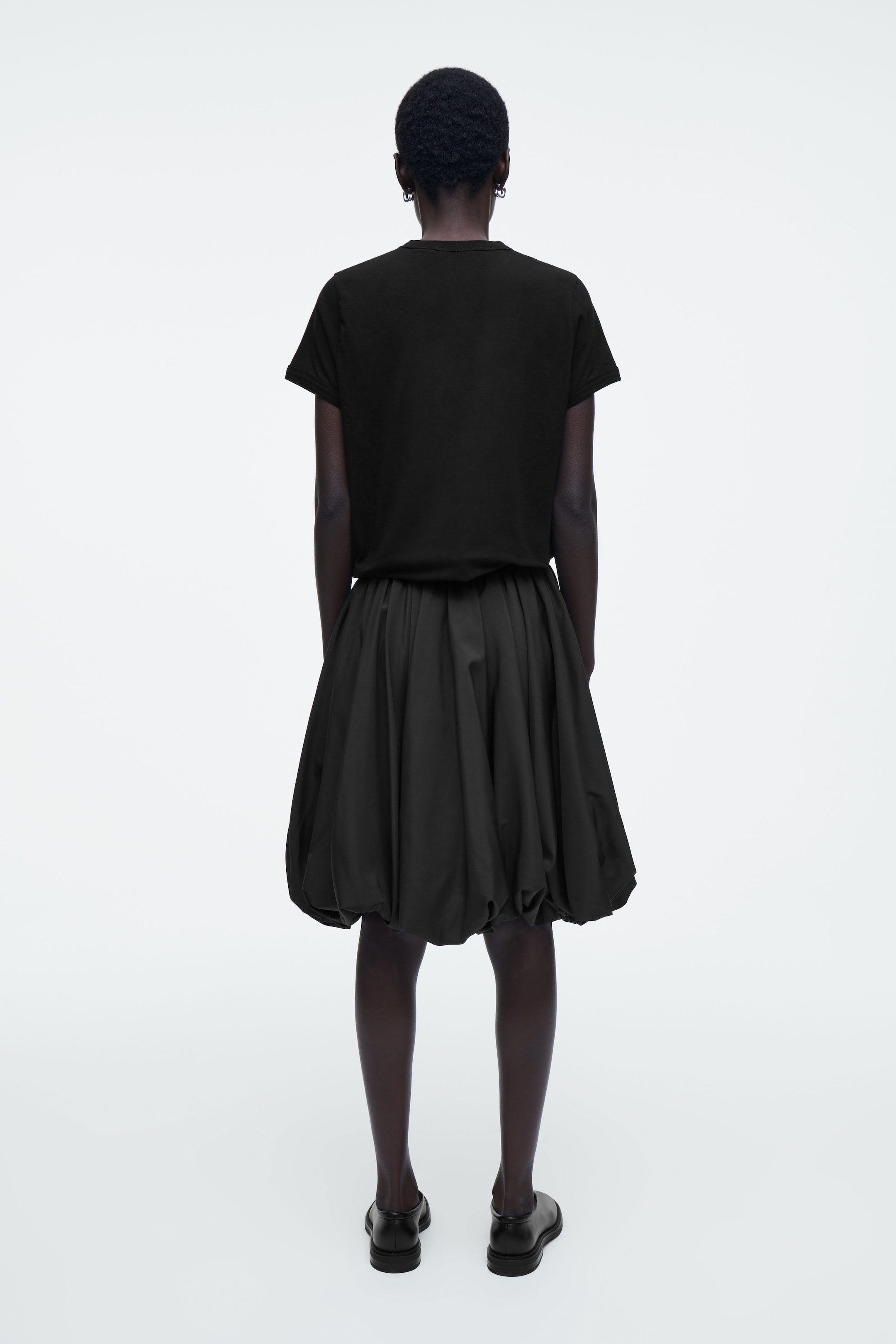 BUBBLE-HEM SKIRT