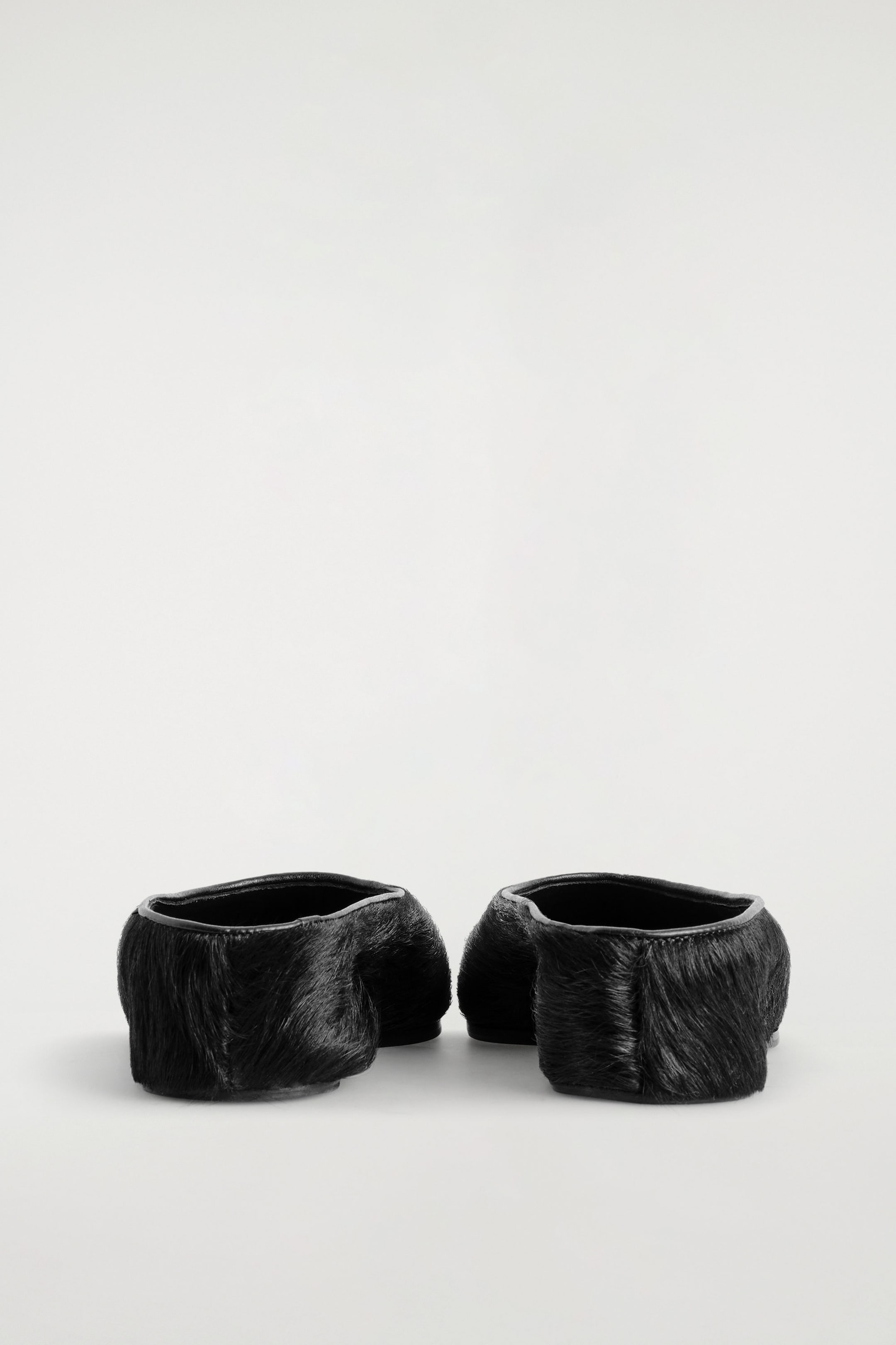 POINTED PONY HAIR MULES