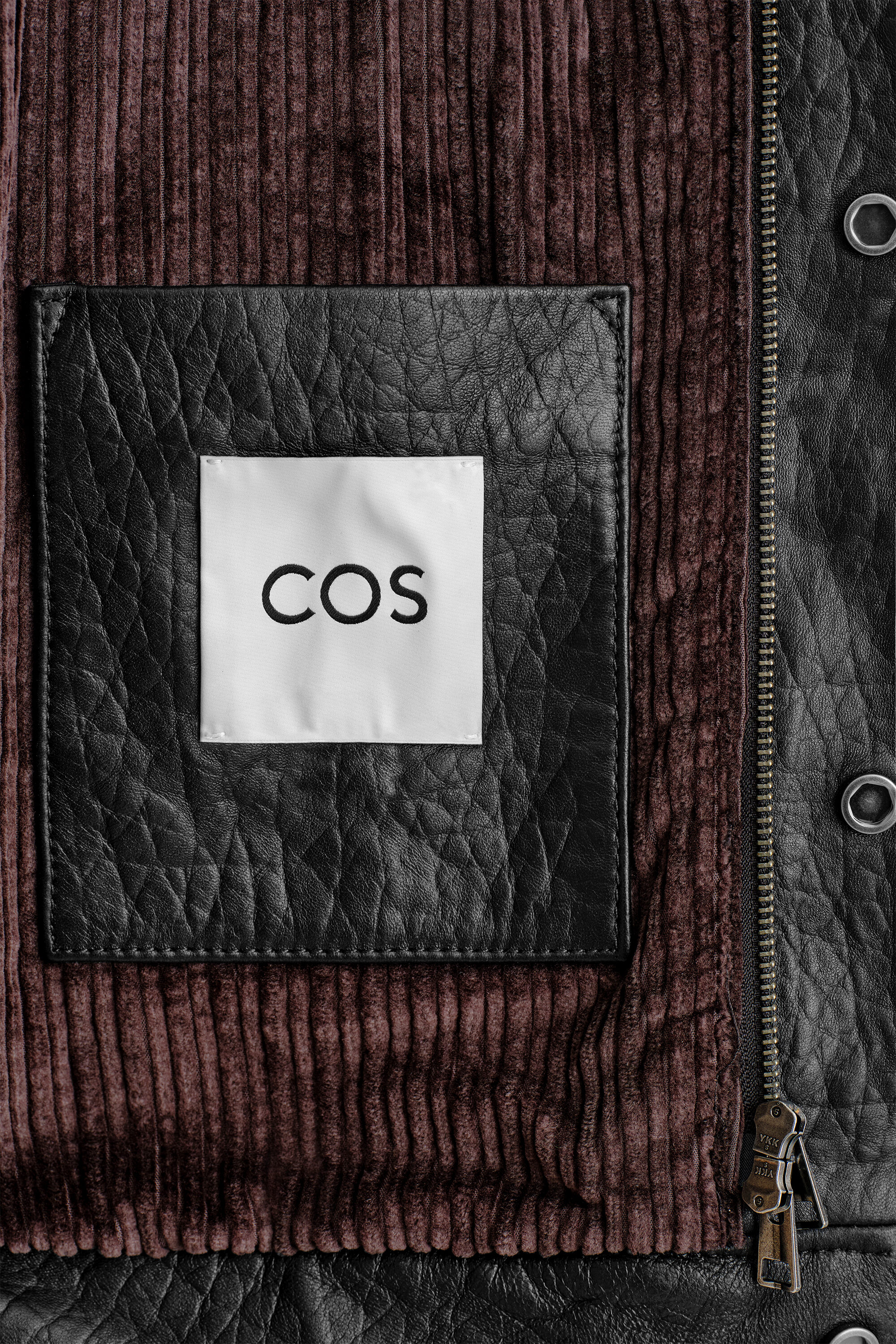 COS 레더 플라이트 자켓