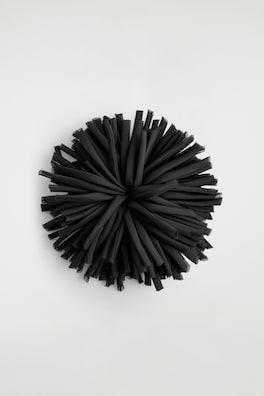 FLORAL ROSETTE BROOCH — BLACK 3