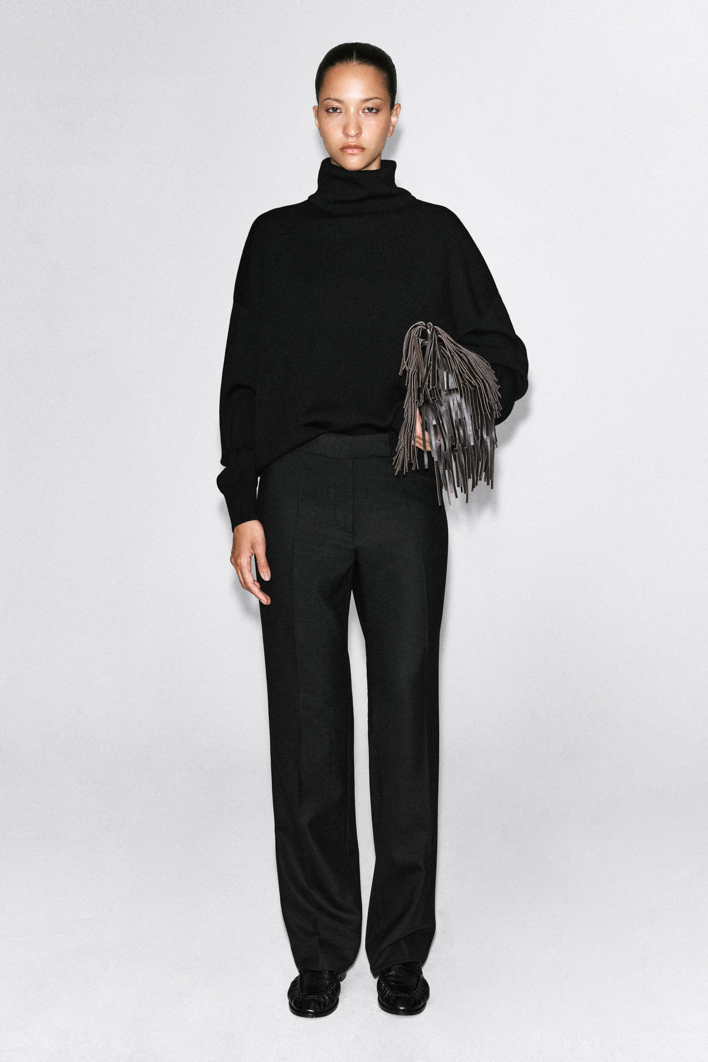 TAILORED STRAIGHT-LEG PANTS - thumbnail 2