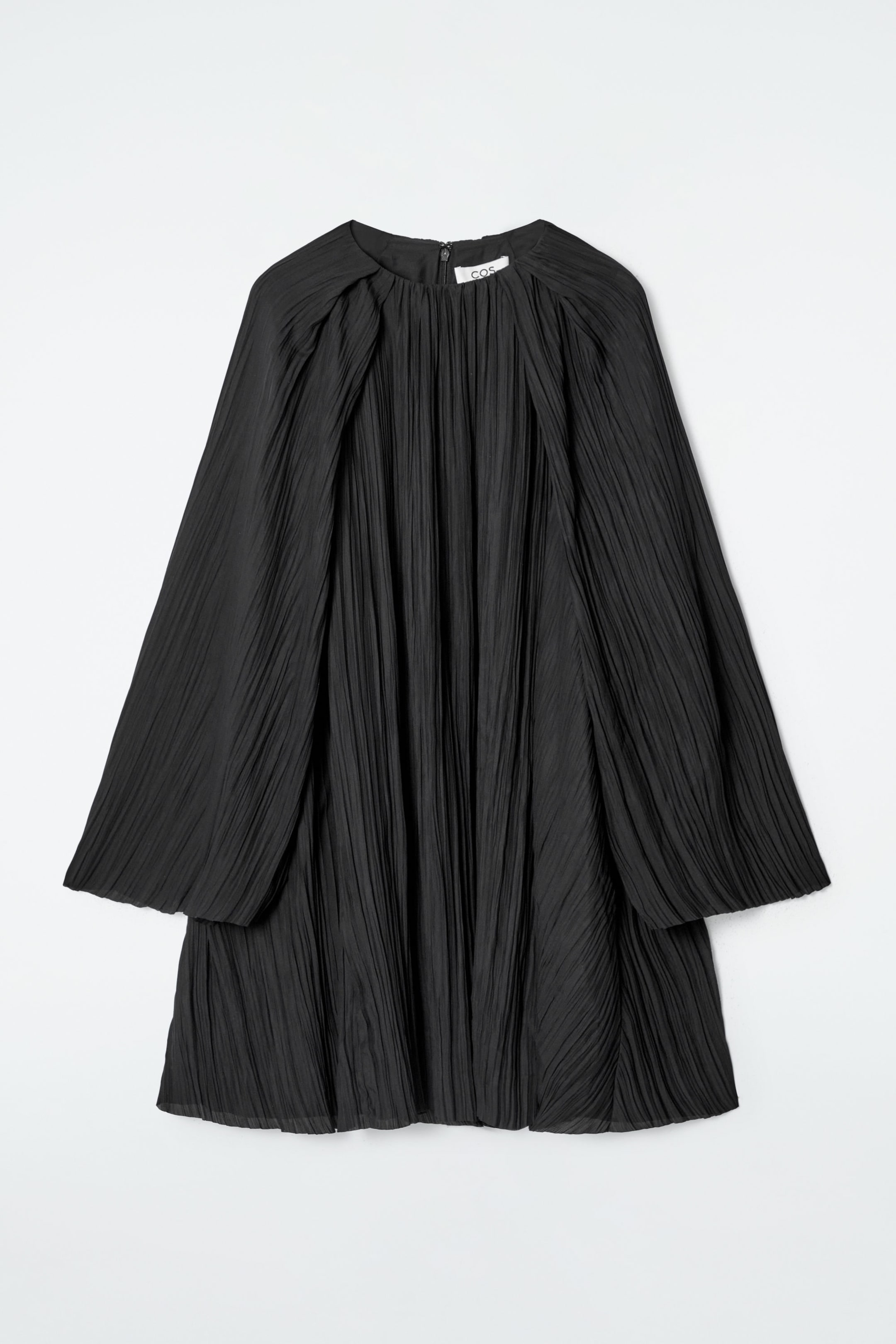 STRIPED A-LINE MIDI DRESS