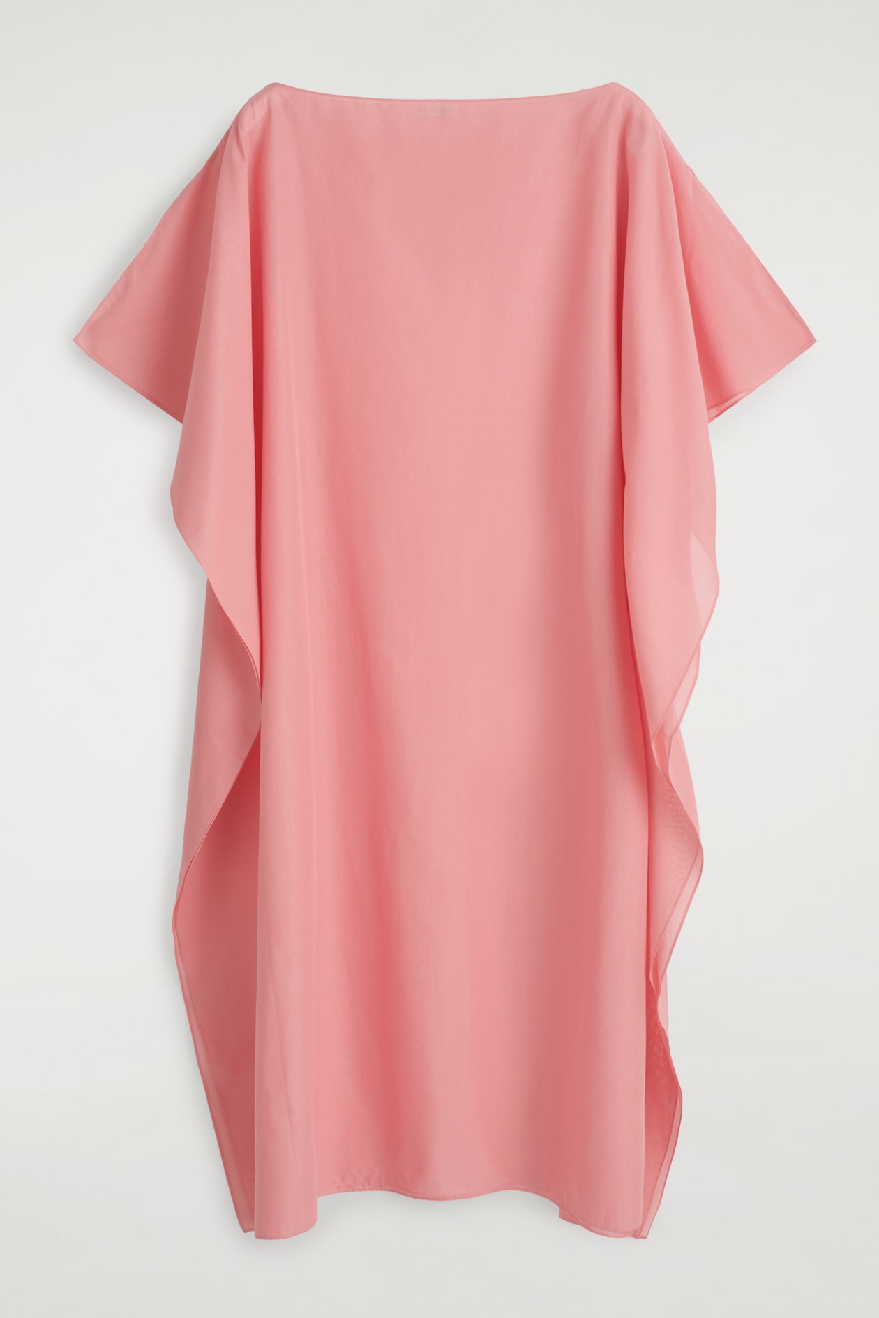 h&m pink kaftan dress H&amp;M + Embroidered Cotton Kaftan