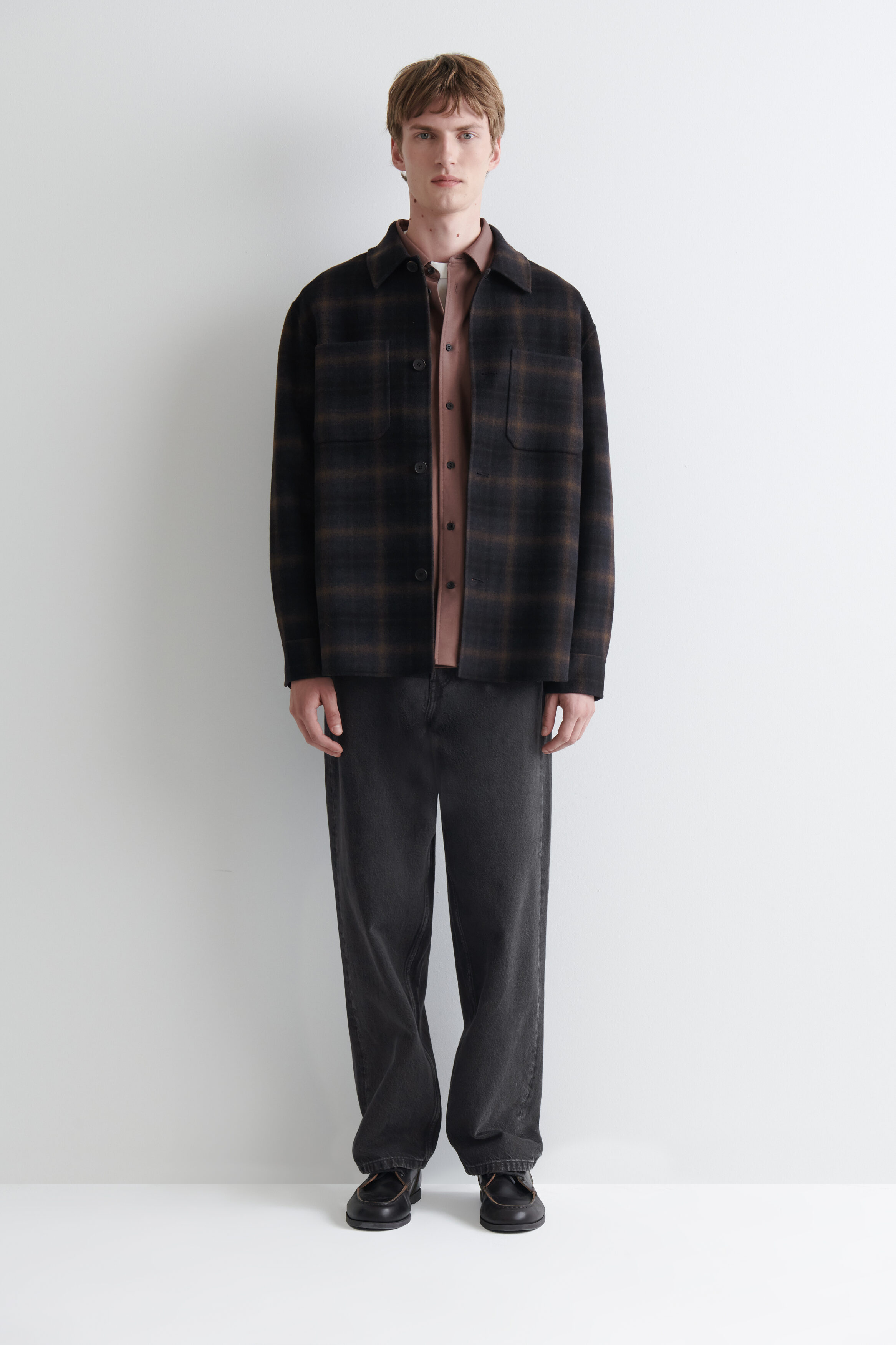 DOUBLE-FACED WOOL OVERSHIRT - thumbnail 8