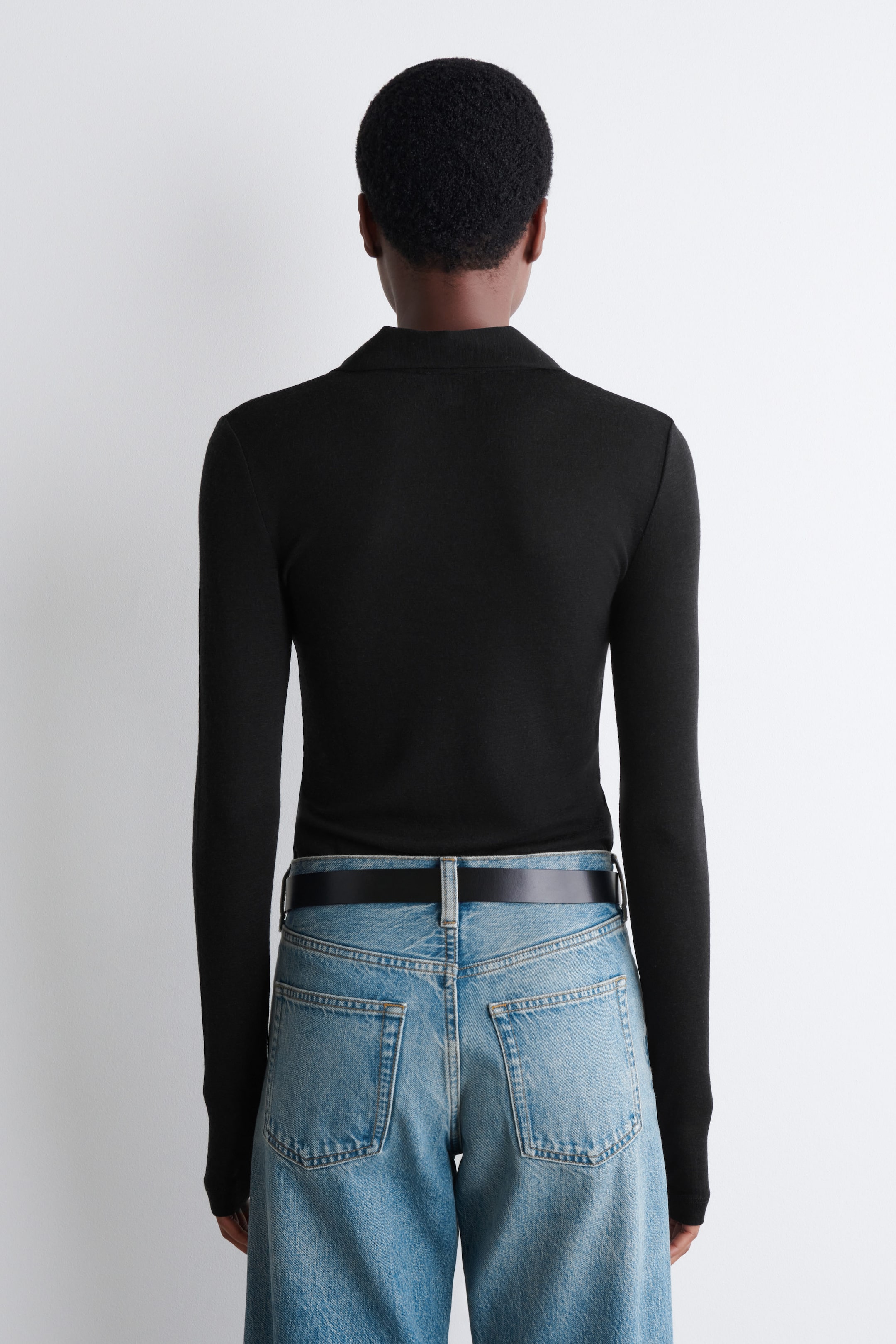 MERINO WOOL POLO SHIRT