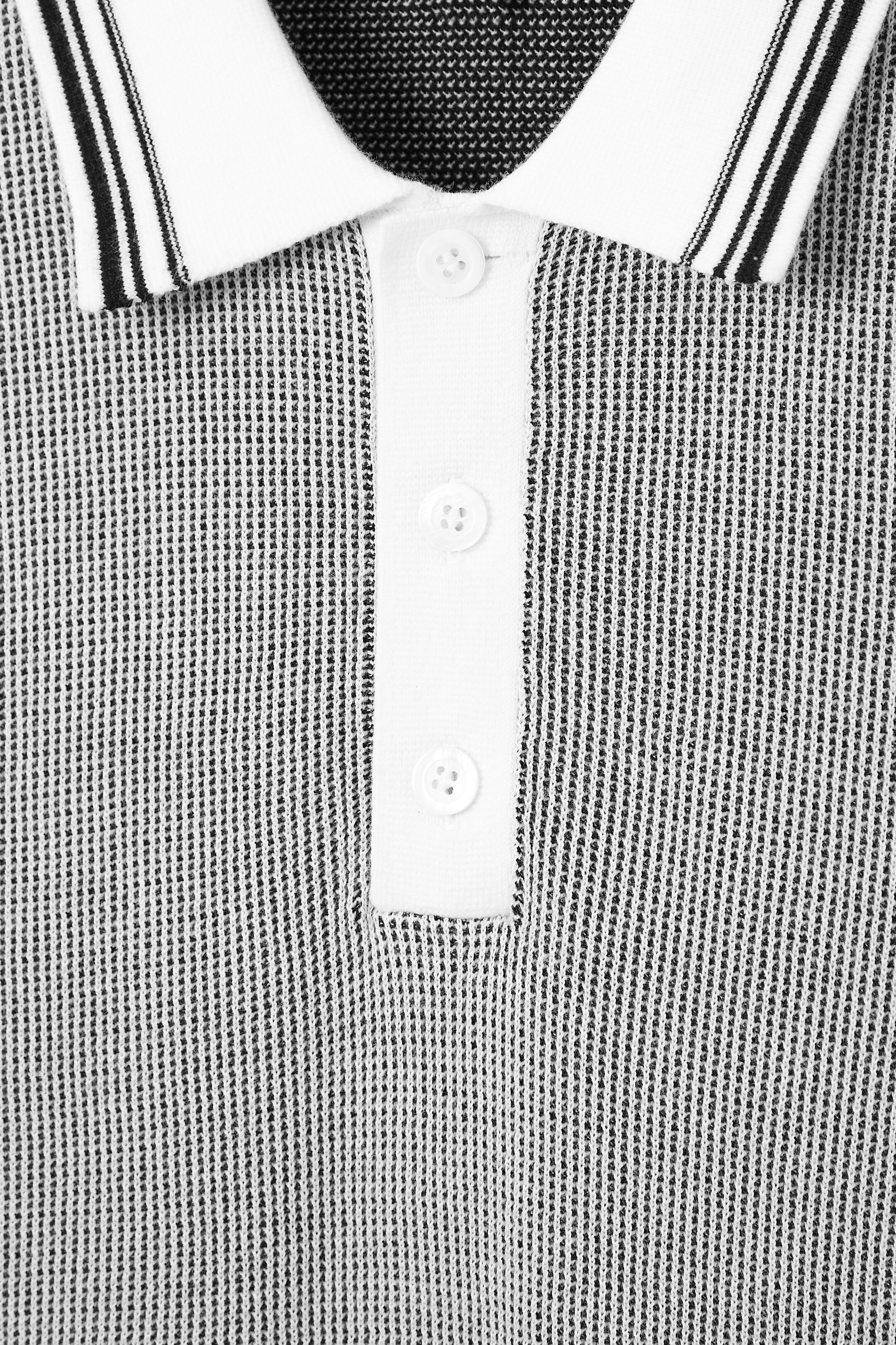 Ingrandisci l'immagine: WAFFLE-KNIT POLO SHIRT - WHITE - UOMO | H&M CH 2