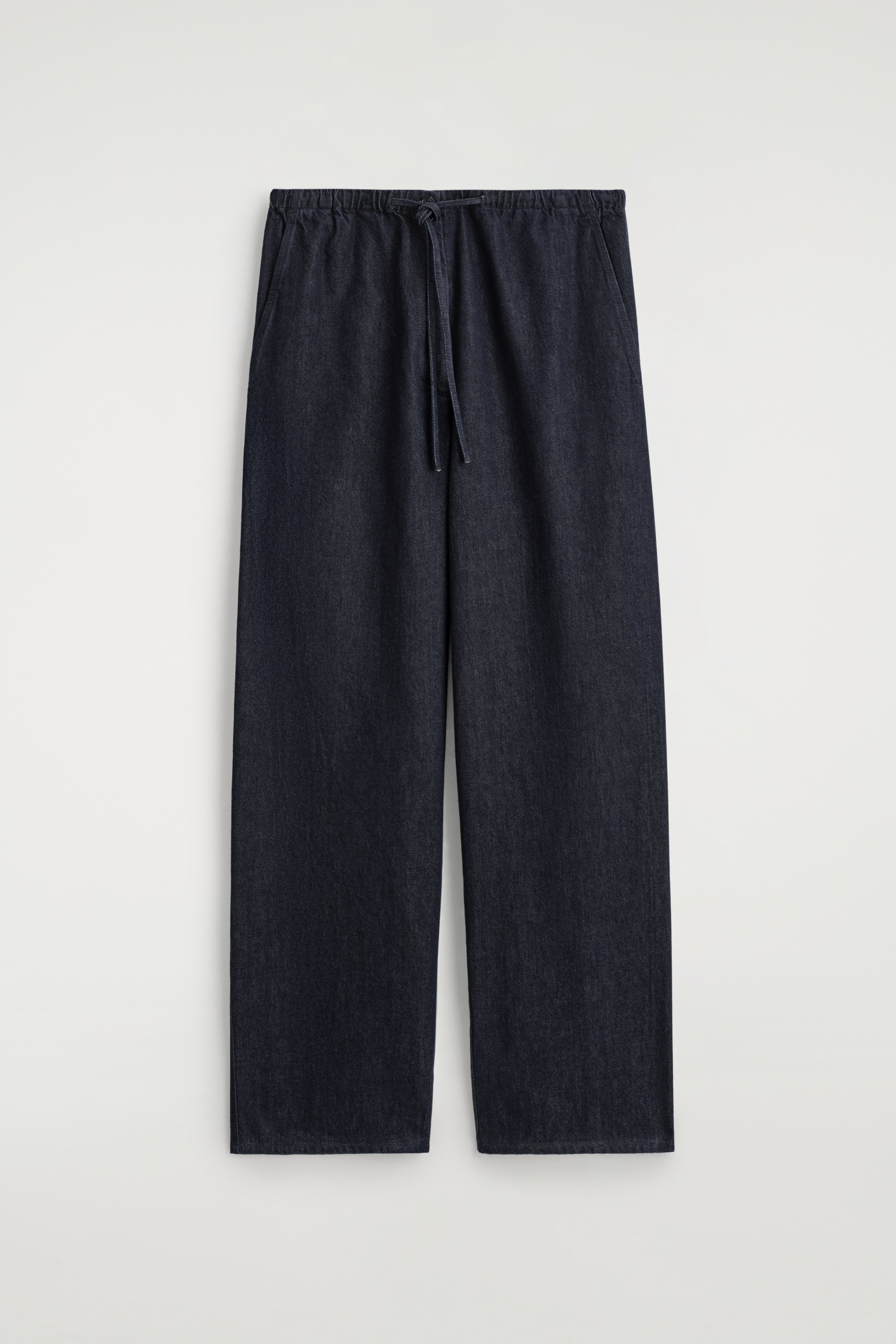 DRAWSTRING DENIM TROUSERS - INDIGÓ