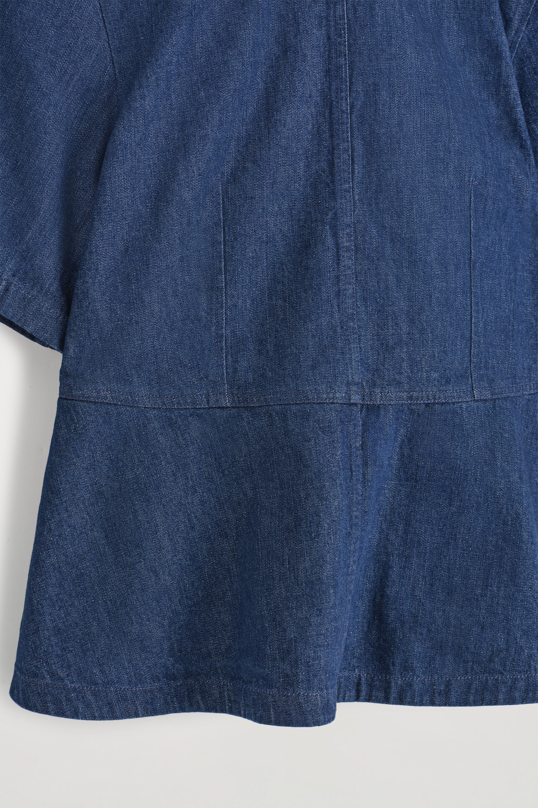 DENIM PEPLUM TOP