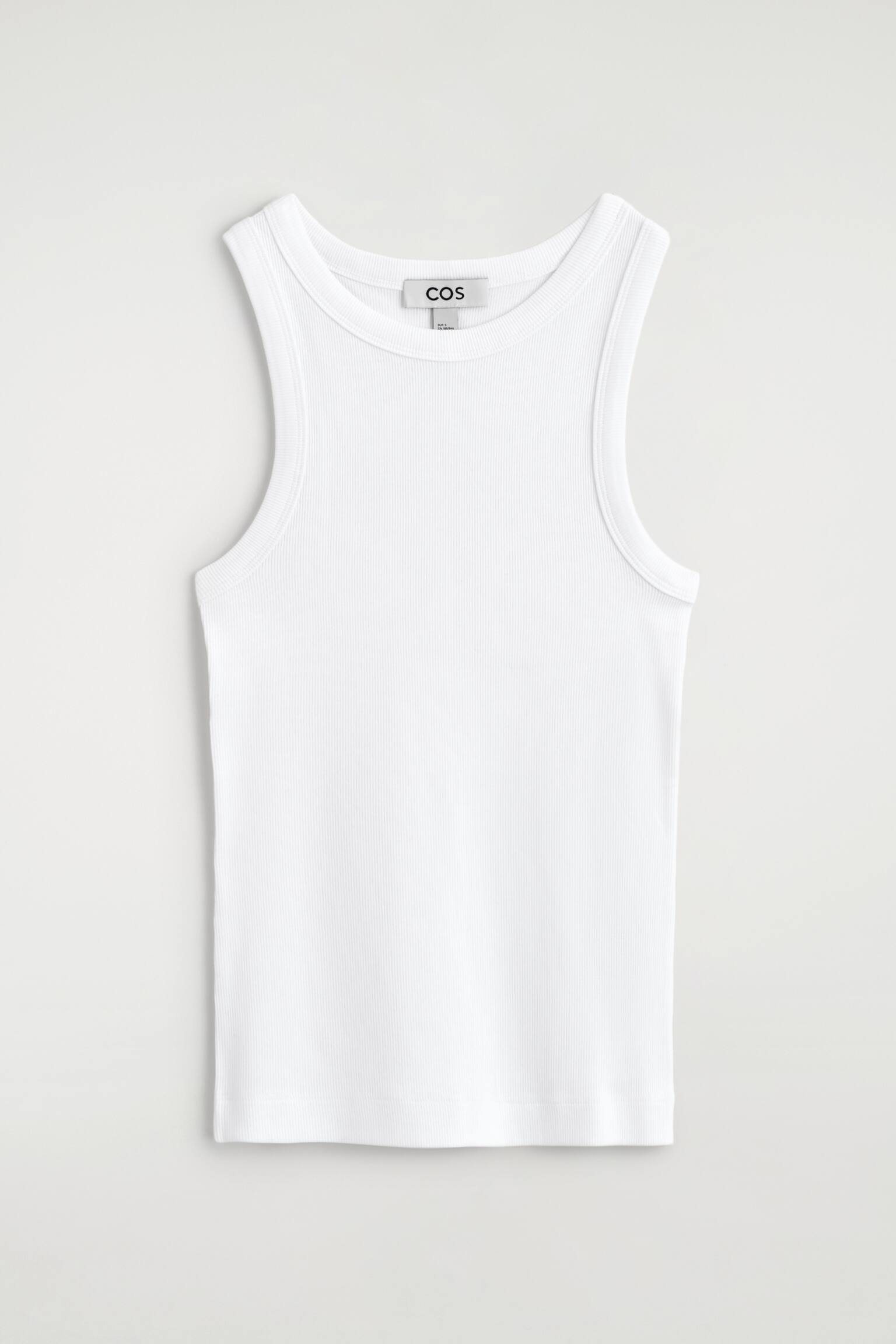 REBROVANÉ BAVLNENÉ TIELKO - BIELA/TMAVOŠEDÁ MELÍR - 2