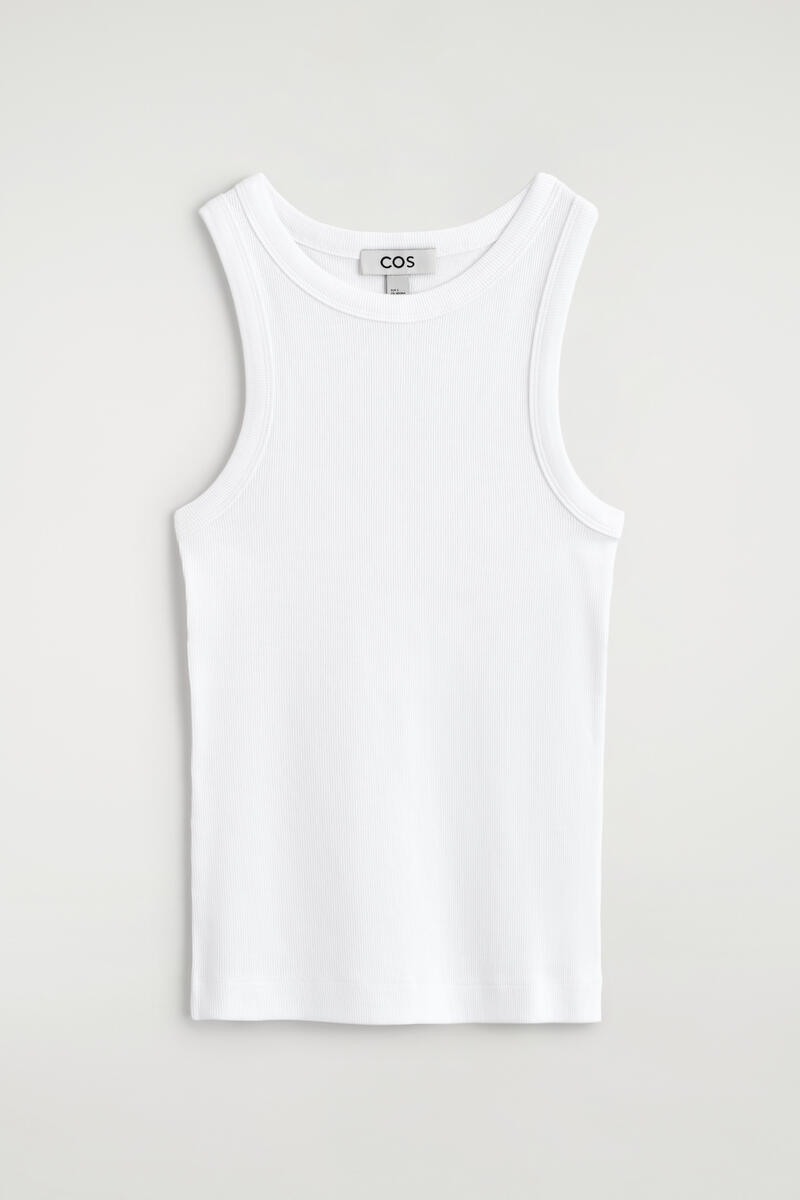 Ribbed Cotton Tank Top