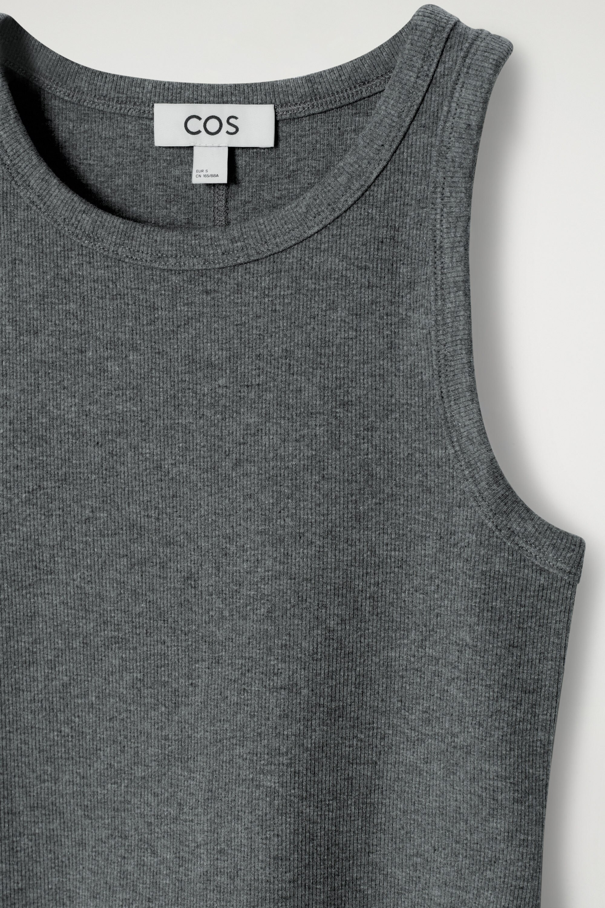 トップス Nida Tank Grey Melange Baserange Grey Nida Tank Top – BlackSkinny
