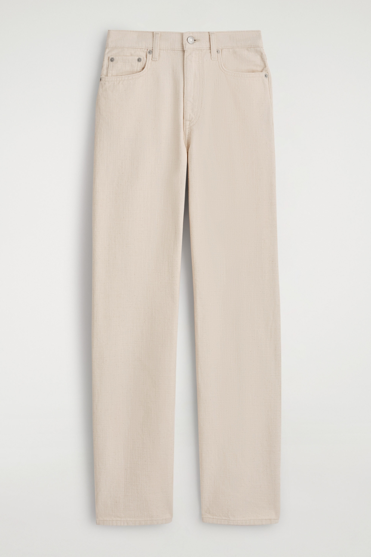 CHORD CANVAS STRAIGHT-LEG JEANS