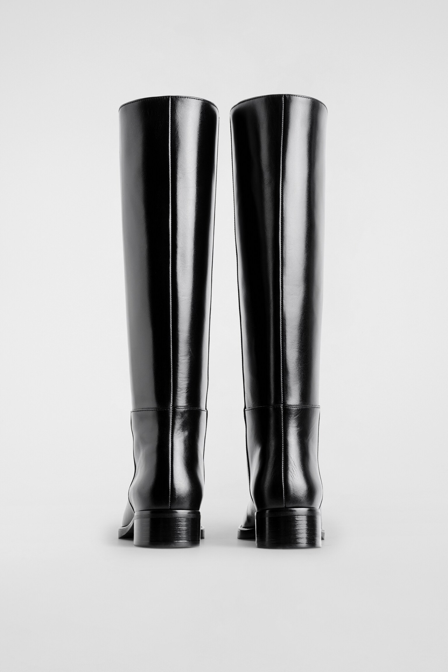 BOTTES HAUTES EN CUIR - NOIR - 5
