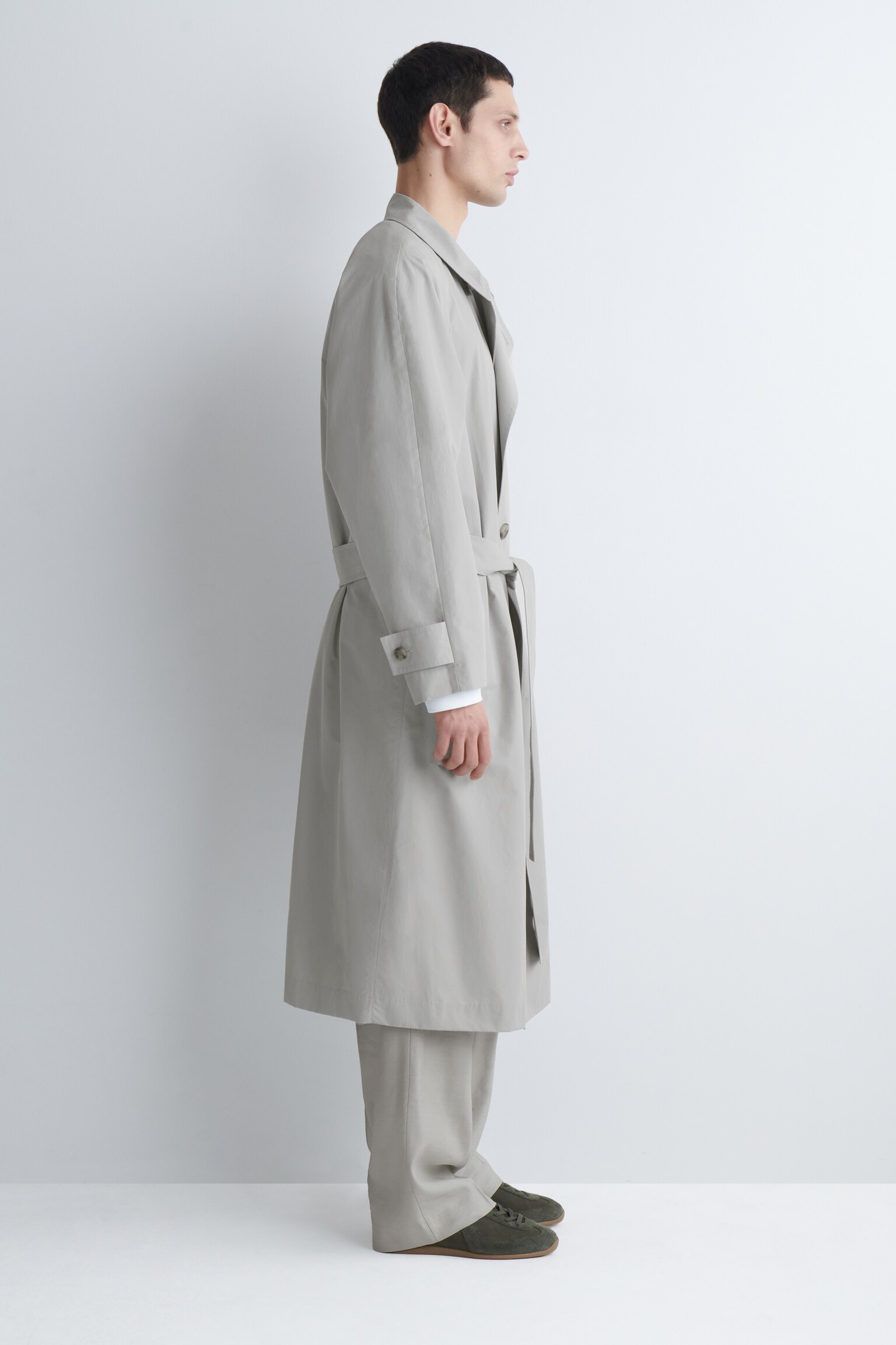 Nubuck- en suède trainers - kaki - 6