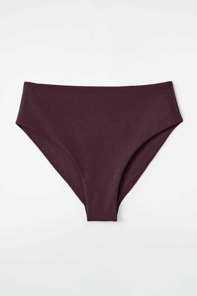 BIKINIHOSE MIT HOHEM BUND - BURGUNDERROT - 1