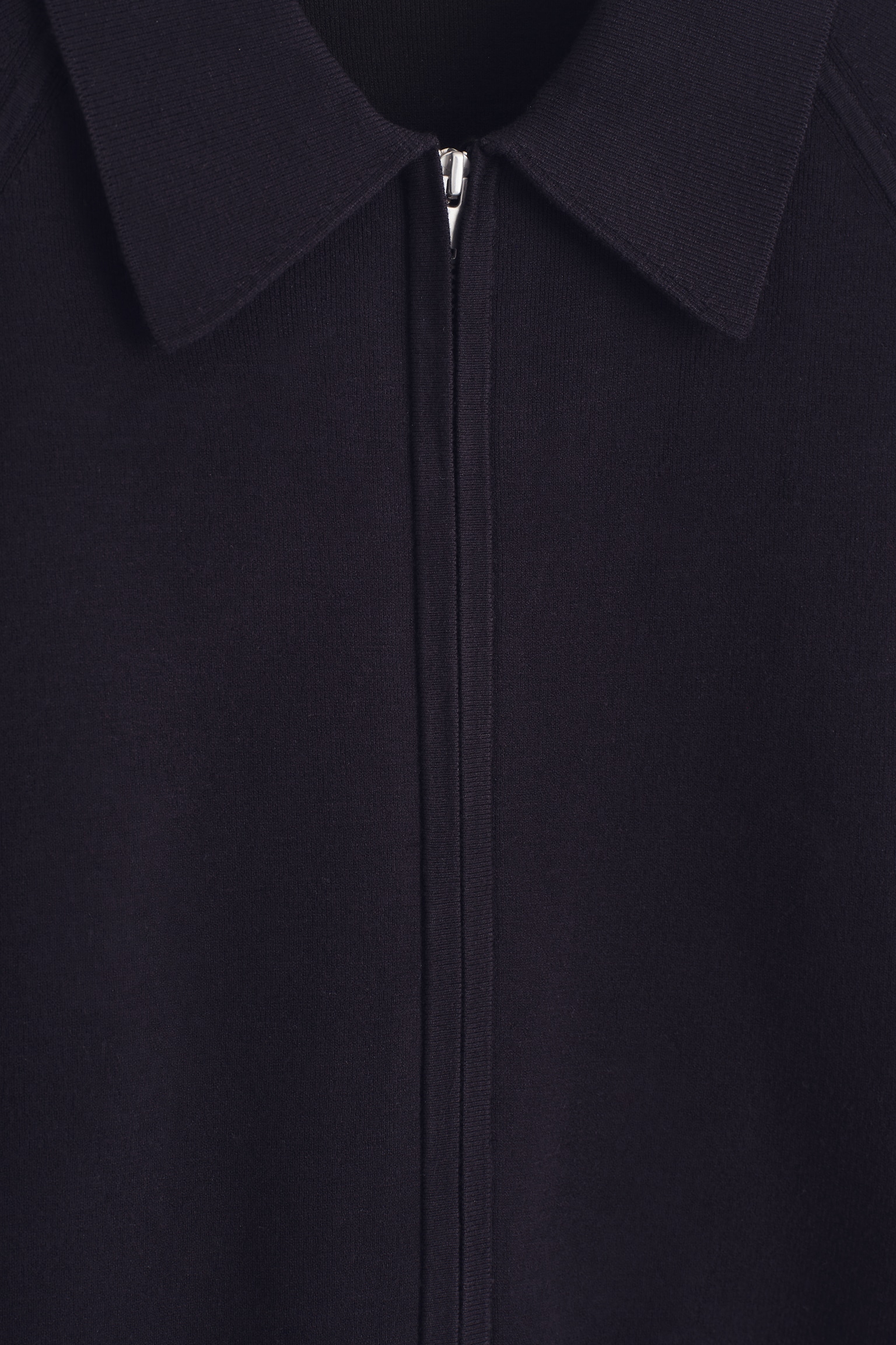 VESTE EN MAILLE DOUBLE FACE - BLEU MARINE - 3