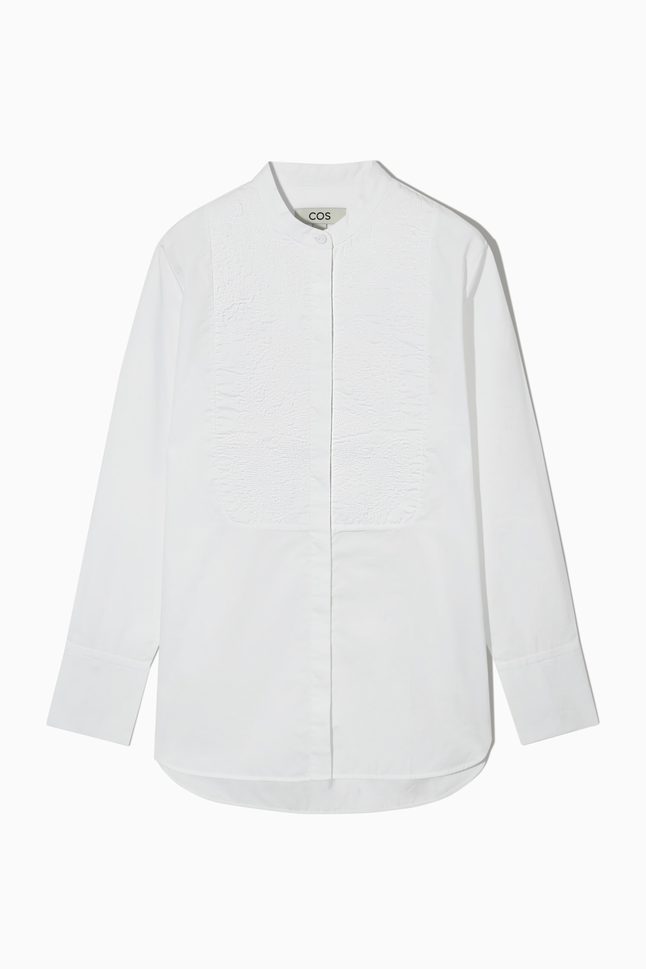 View larger image: EMBROIDERED TUXEDO SHIRT - WHITE - Ladies | H&M GB 1