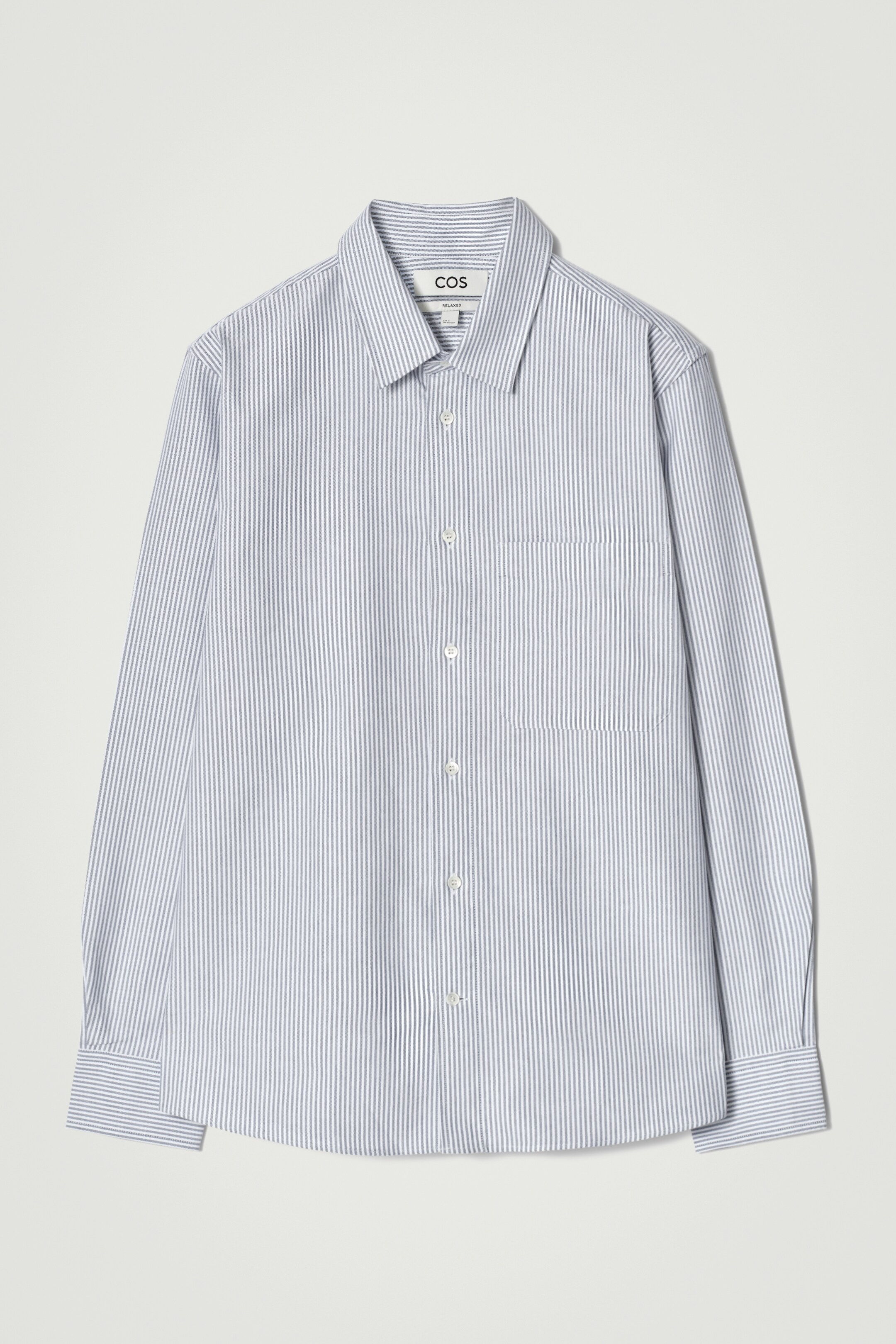 Grösseres Bild ansehen: LOCKERES OXFORD-HEMD - BLAU/WEISS/GESTREIFT - HERREN | H&M CH 6