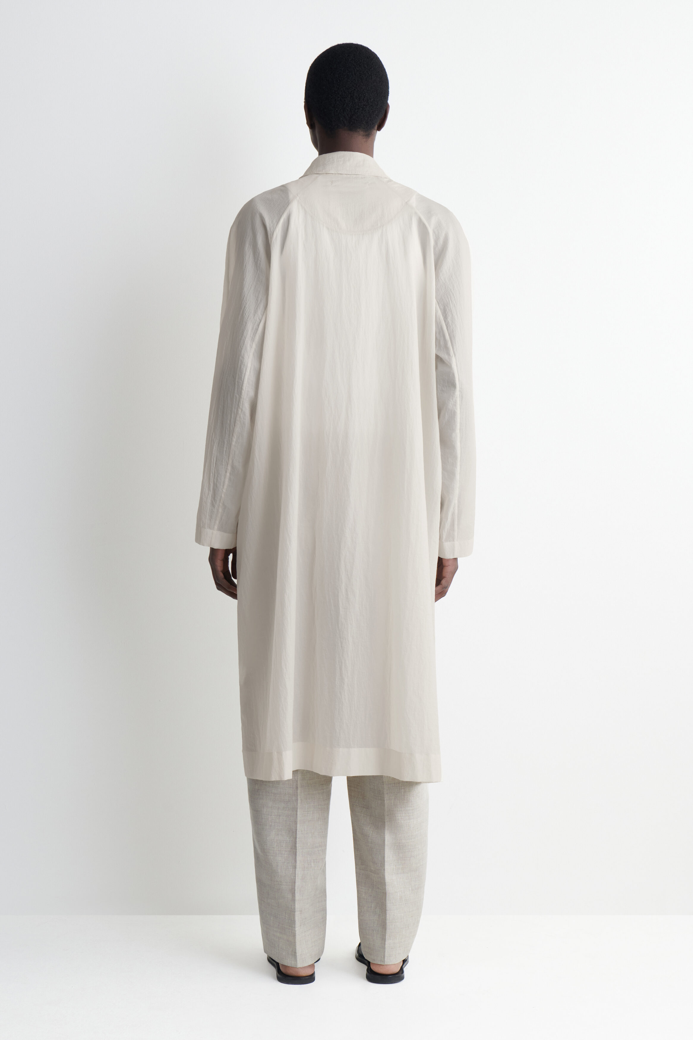 TECHNICAL SHEER-NYLON TRENCH COAT - thumbnail 4