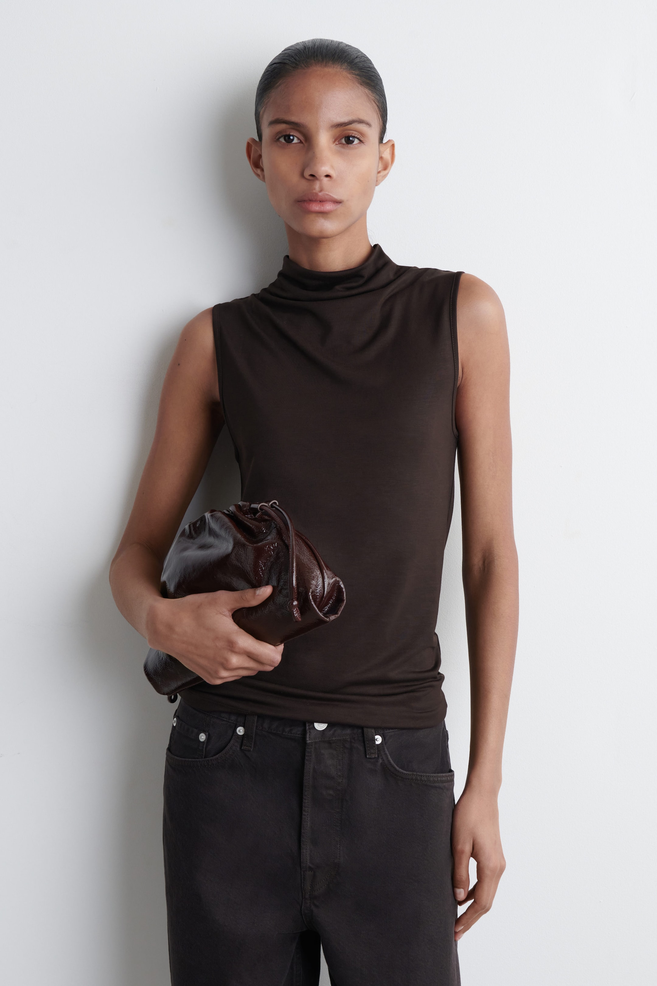 MINI CAVATELLI CLUTCH - LEATHER