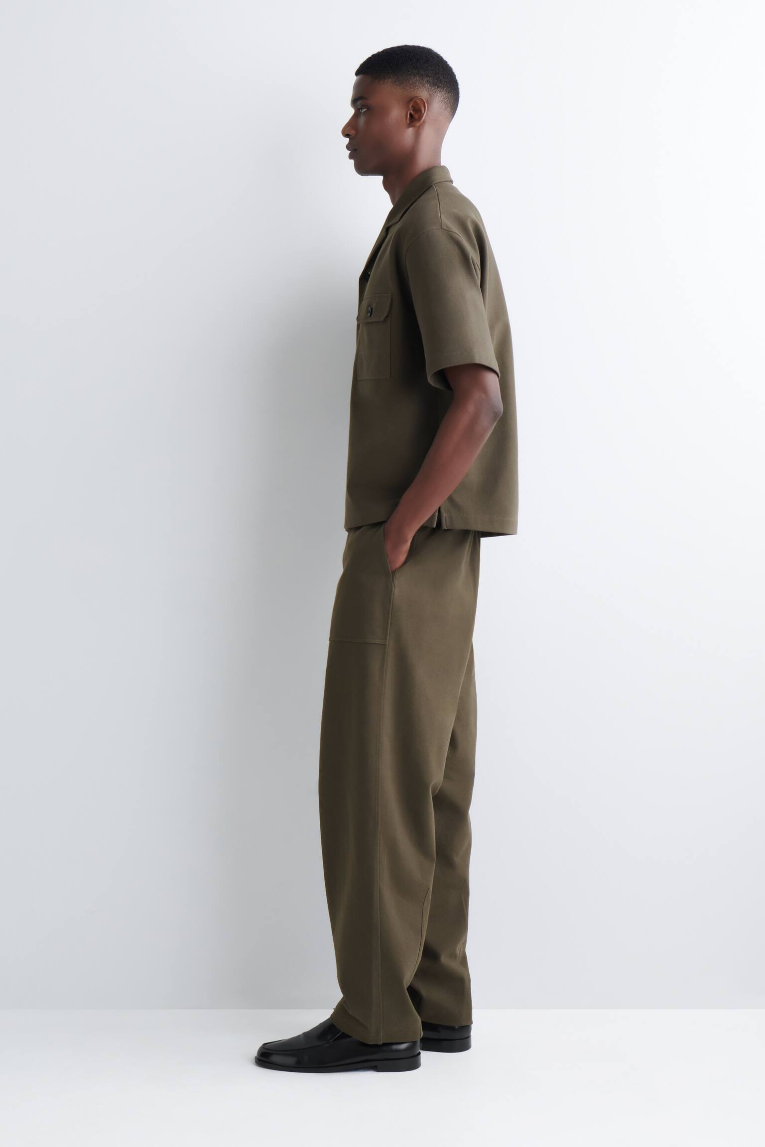 Utilitair katoenen overhemd - BRUIN - 4