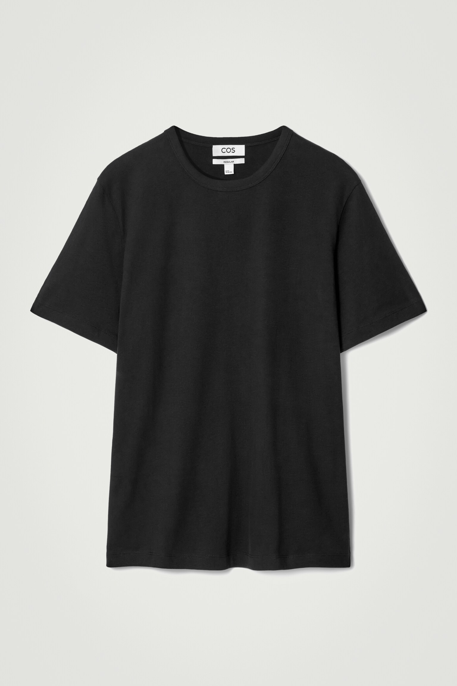 T-SHIRT AUS GEBÜRSTETER BAUMWOLLE - SCHWARZ/Navyblau/Weiß - 2