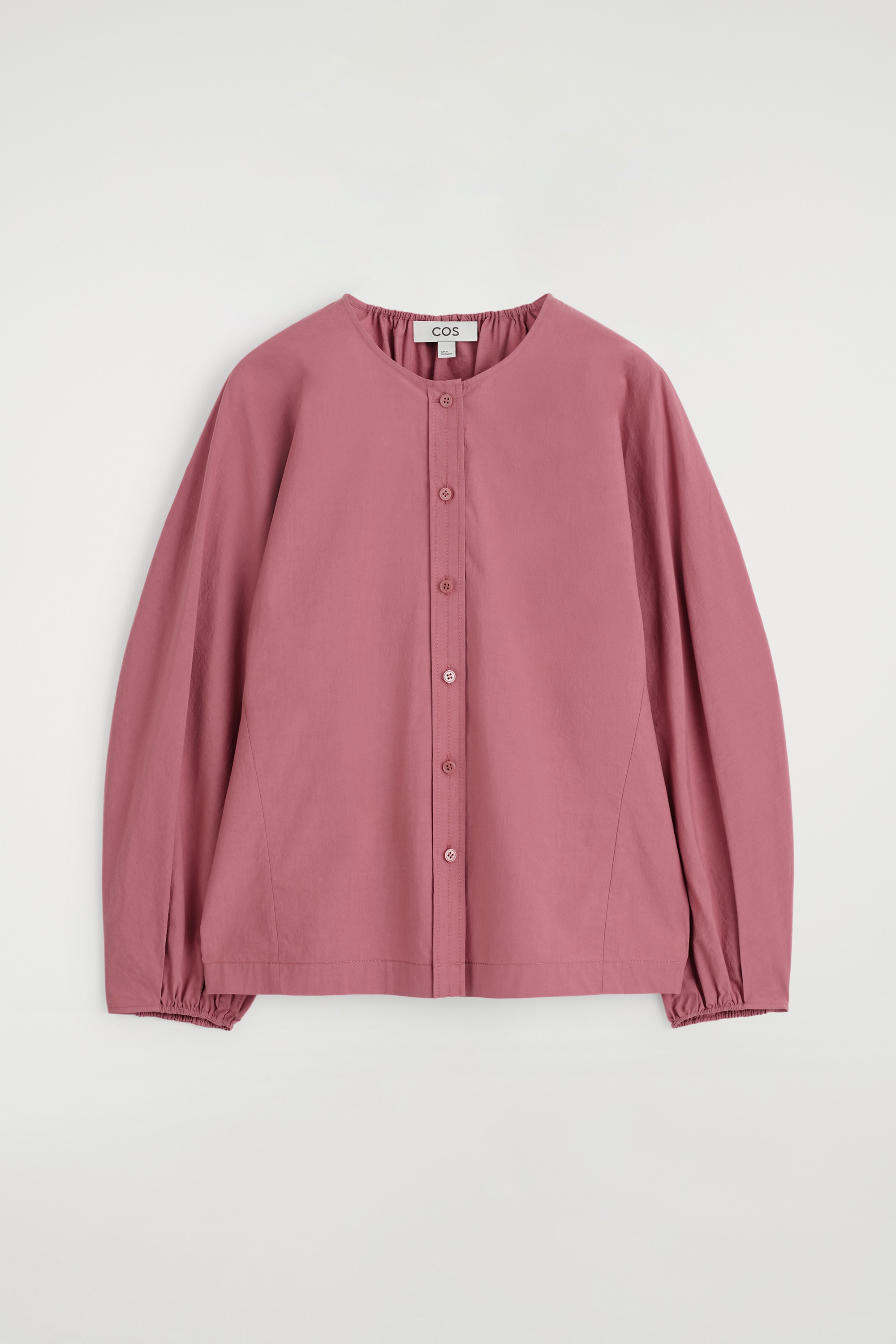 RYNKAD BLUS I PIMABOMULL - HALLONRÖD/VIT