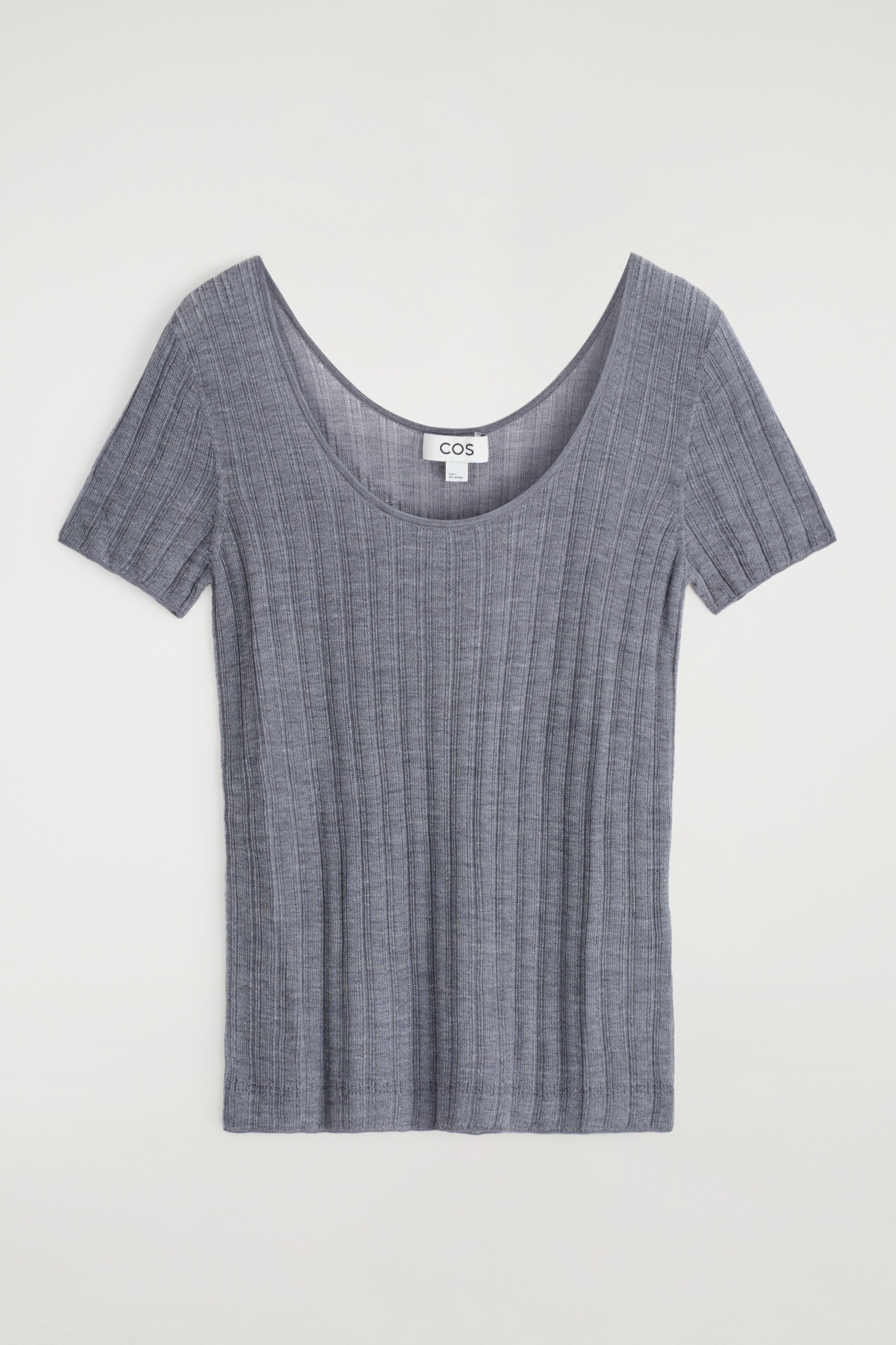 Vezi imaginea mai mare: TRICOU DIN MĂTASE CU DUNGI RIBATE - Gri deschis melanj - FEMEI | H&M RO 6