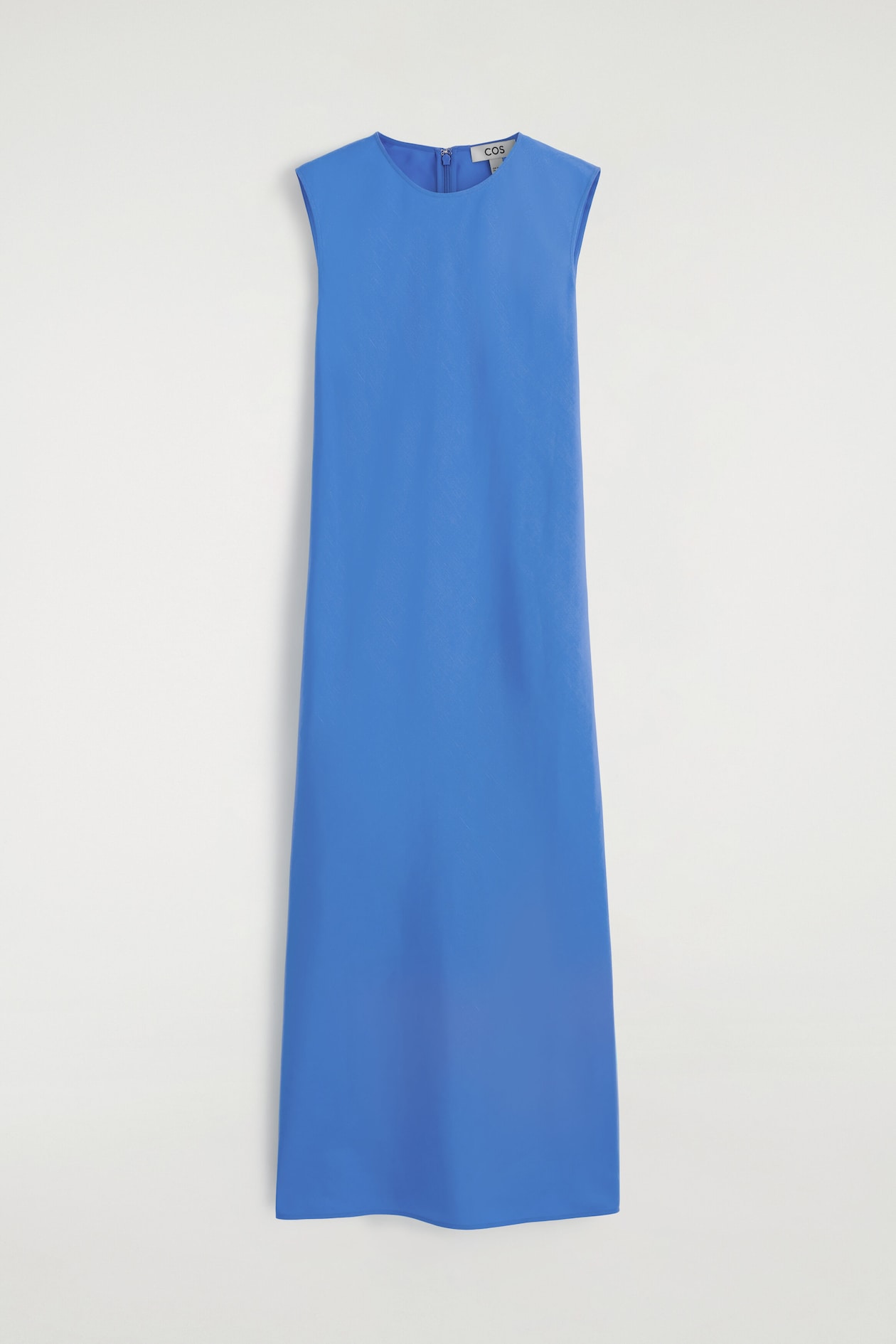 blue dress sleeveless Spaghetti Straps V-Neck Ruffles Sleeveless Blue Prom Dress PSK646 US2 / Custom Color