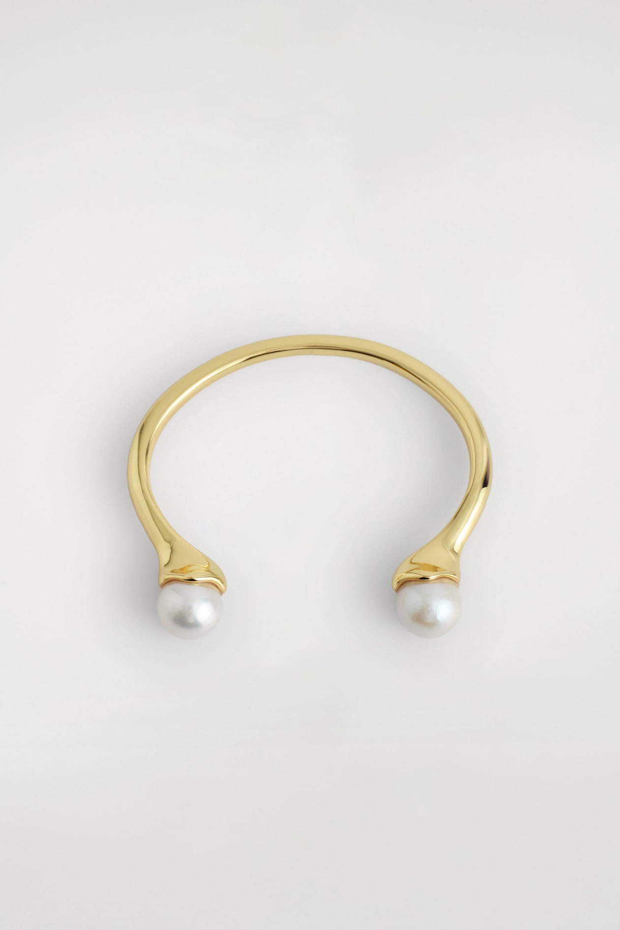 FRESHWATER PEARL CUFF — GOLD
