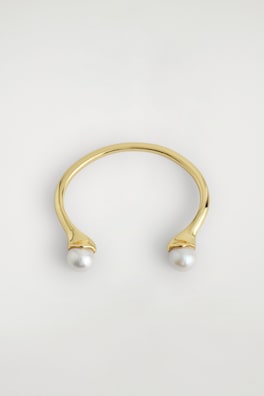 FRESHWATER PEARL CUFF — GOLD 2