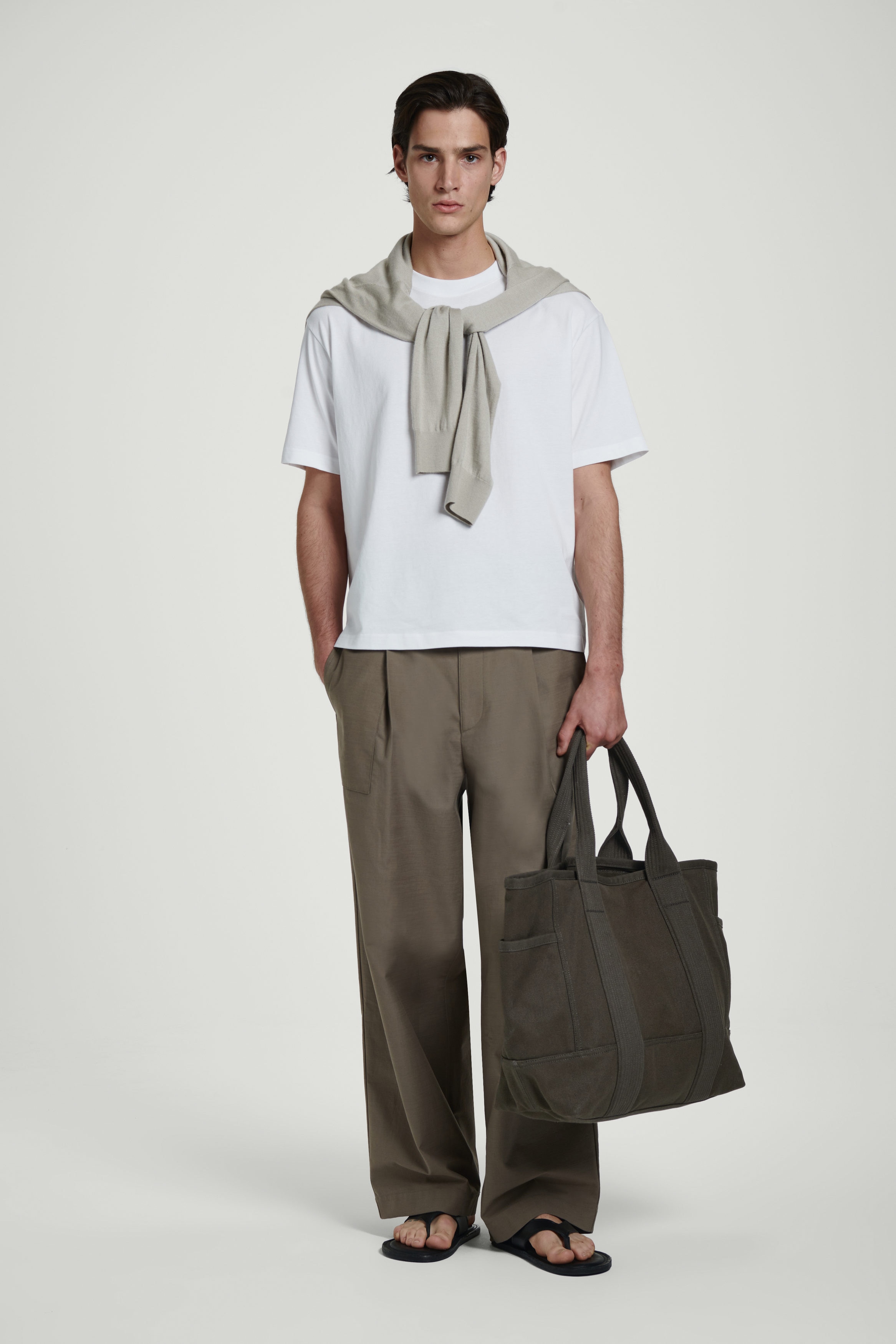 monde monde | TIME TOTE BAG DARK BROWN [正規品/関税込] Monde Monde Time Tote Bag Large -DARK BROWN / Monde Monde