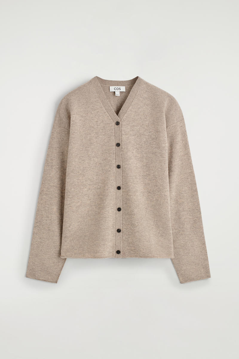 Merino Wool V-Neck Cardigan