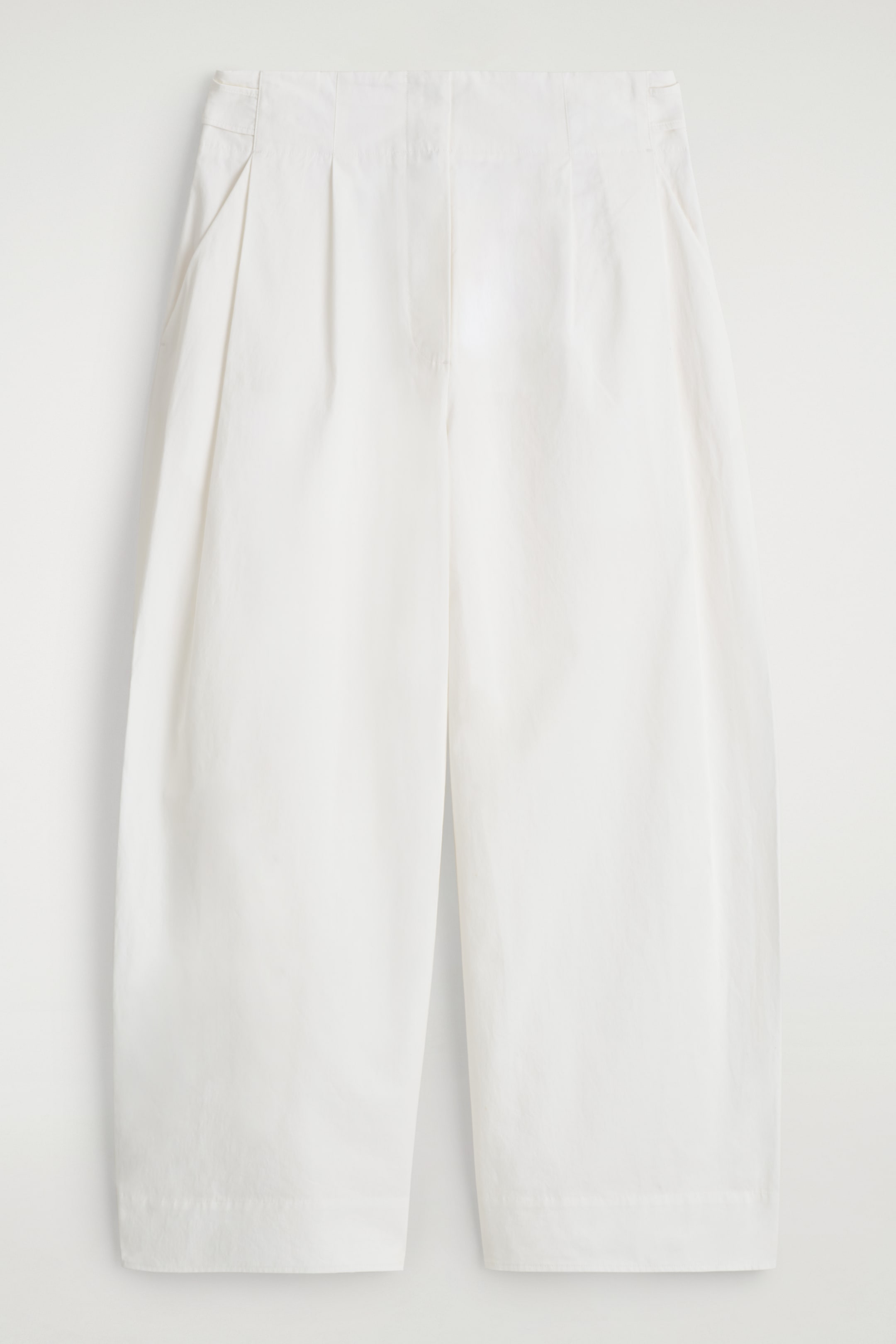 View larger image: COTTON BARREL-LEG TROUSERS - WHITE - Ladies | H&M GB 6